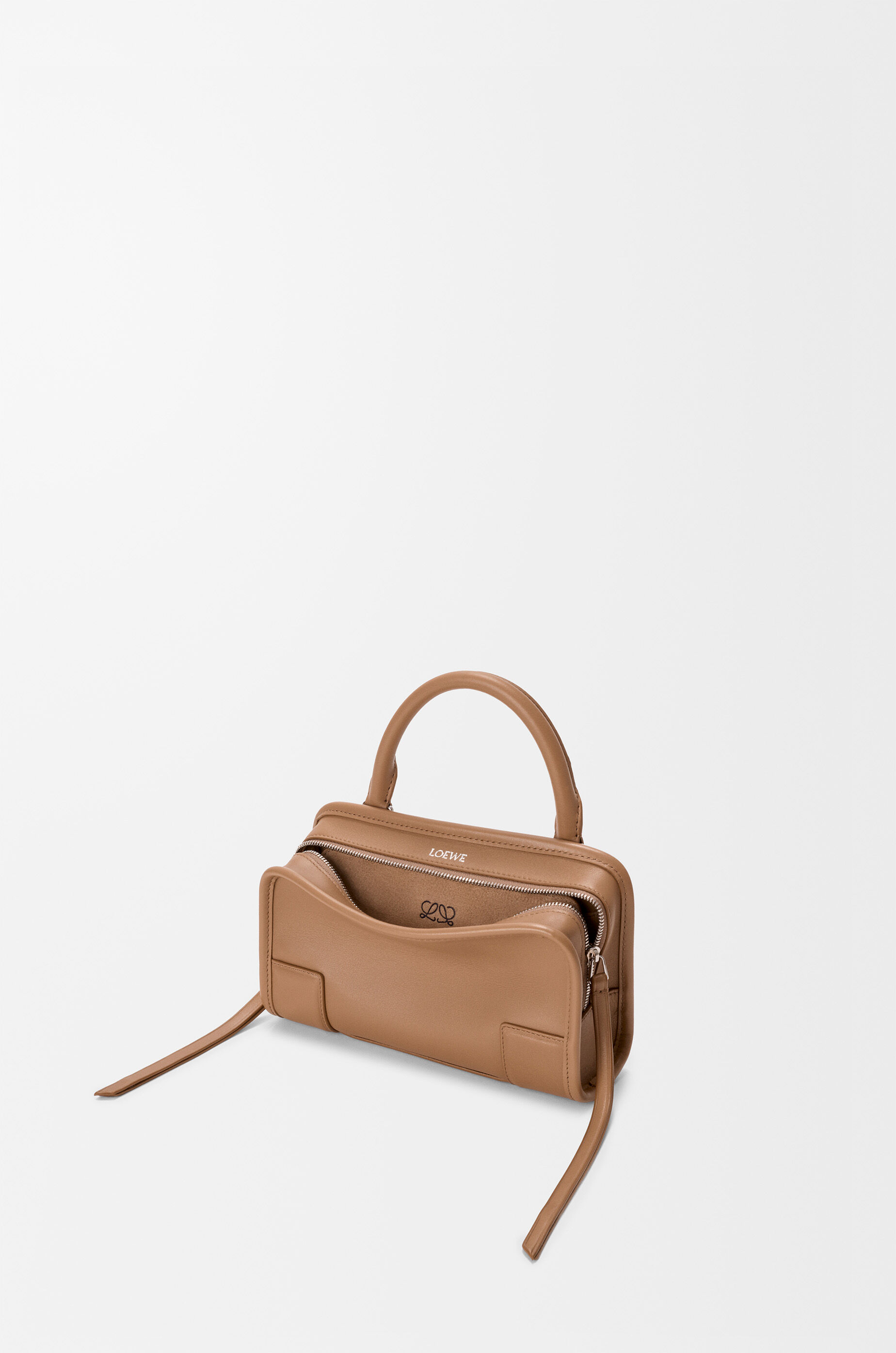LOEWE Mini Amazona 180 bag in soft calfskin Mocha