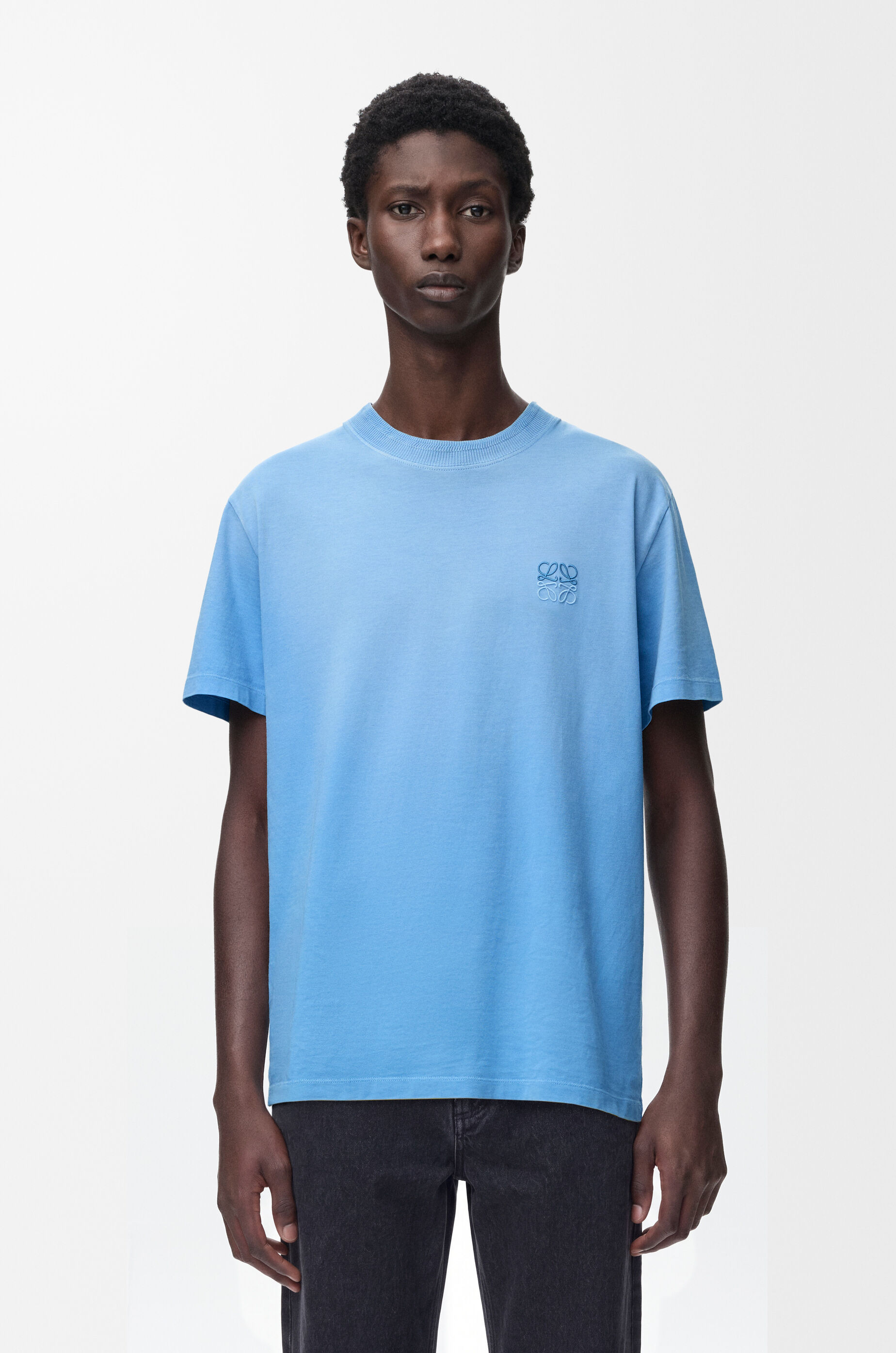 LOEWE Regular fit T-shirt in cotton Blue
