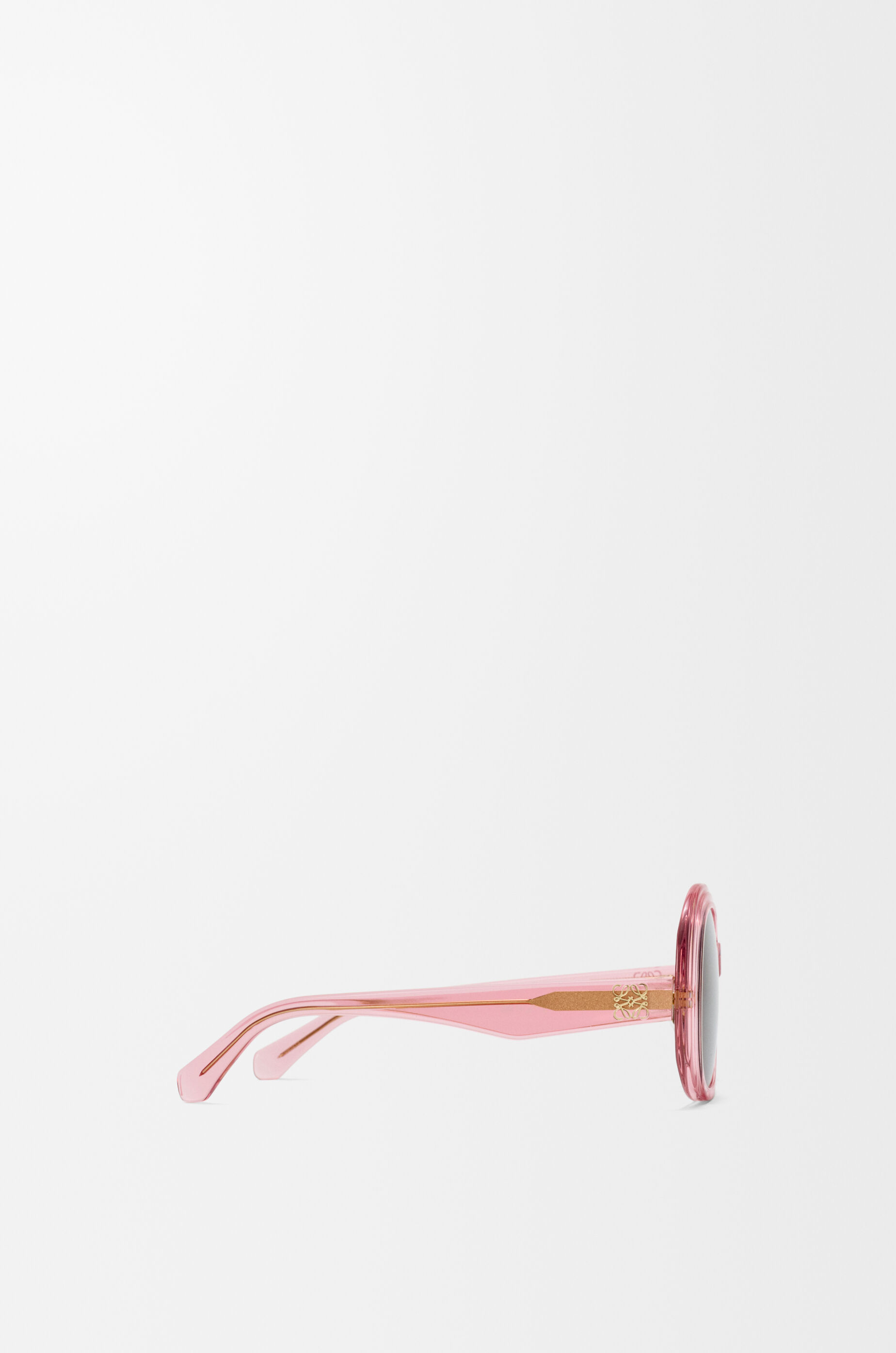 LOEWE Mini Anagram Steps Square sunglasses Transparent Pink
