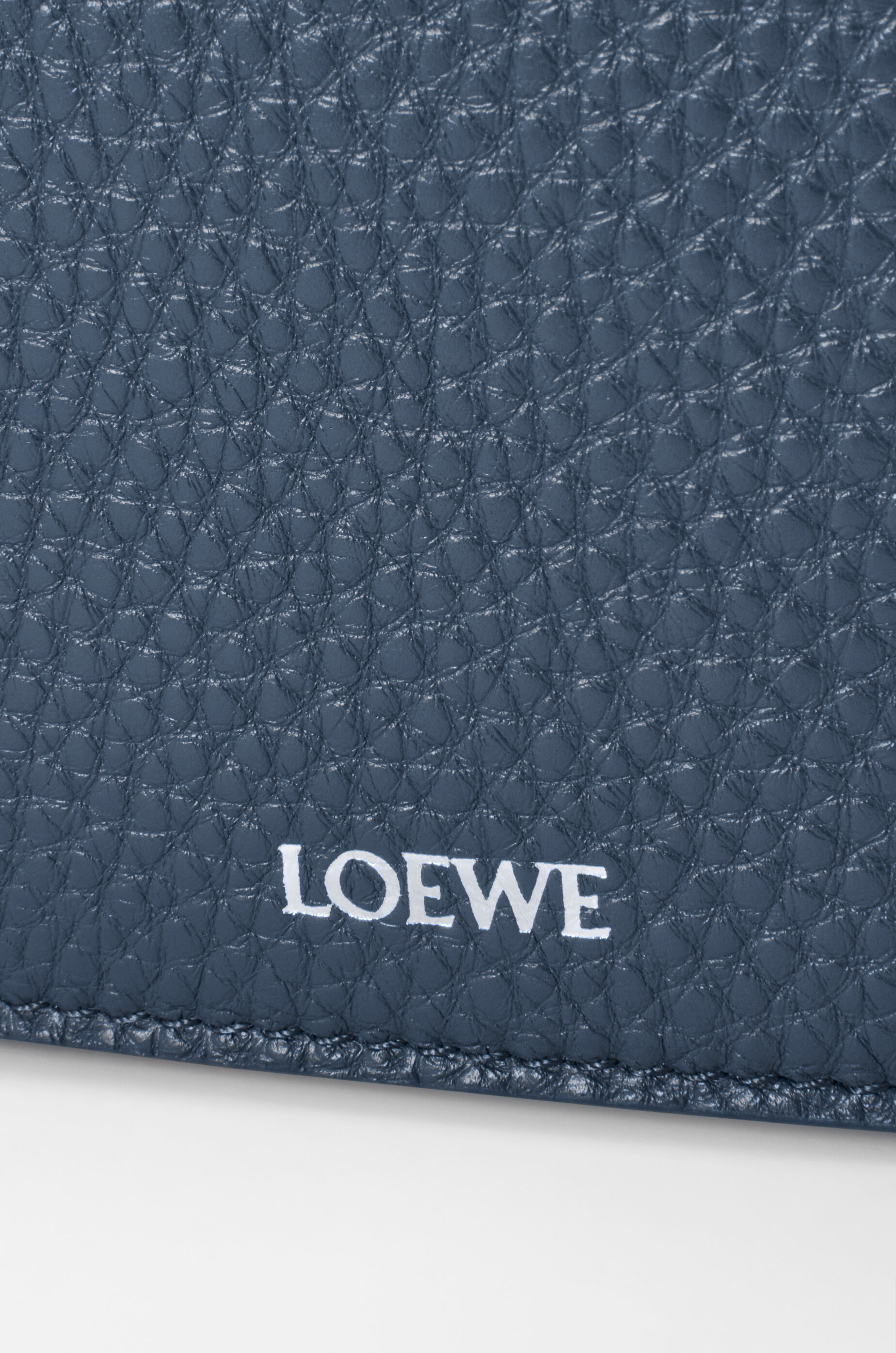 LOEWE Medium Pebble messenger bag in supple grained calfskin Indigo Dye