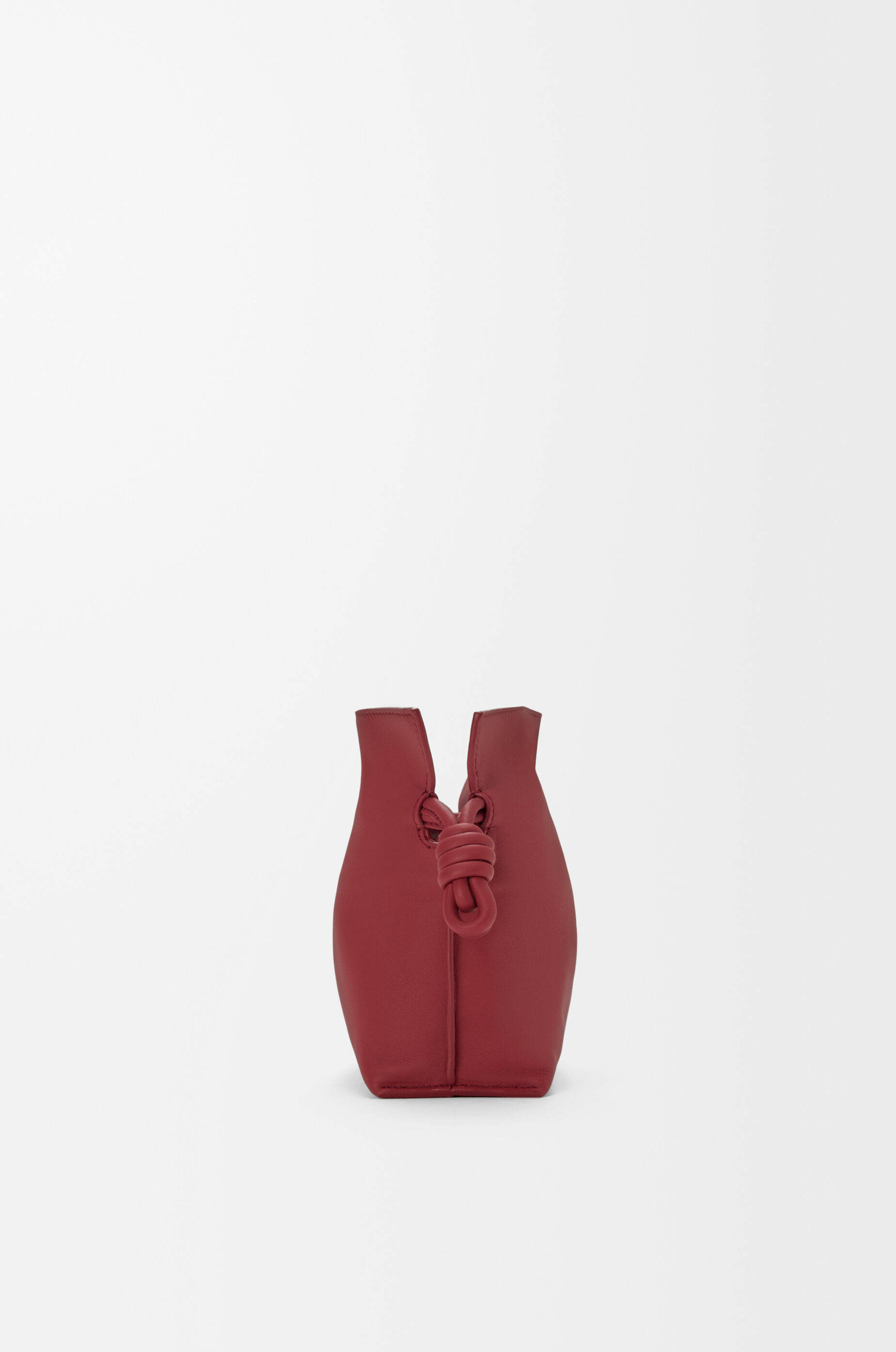 LOEWE Mini Flamenco clutch in nappa calfskin Burnt Red