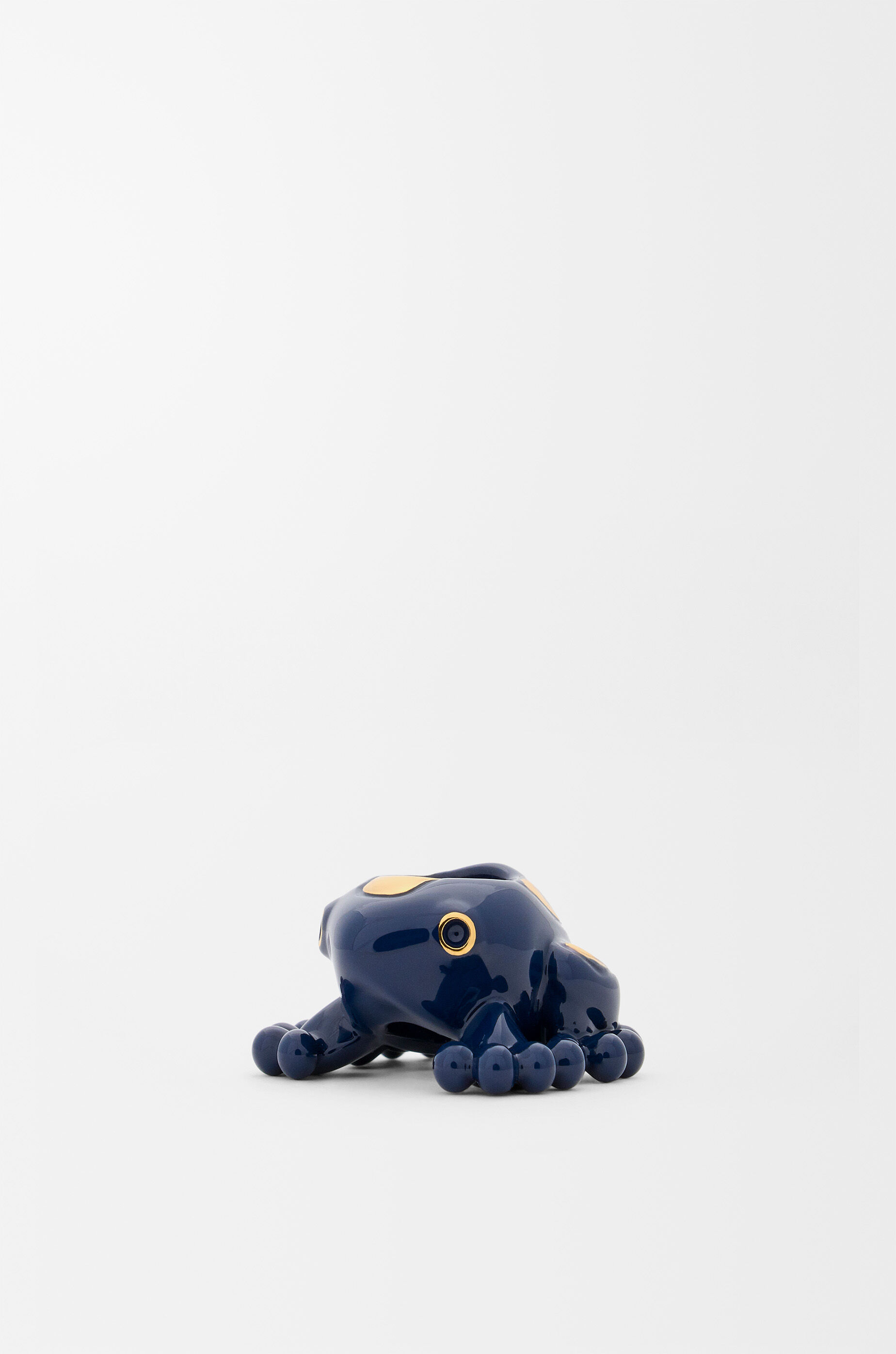 LOEWE Frog dice Navy/Gold