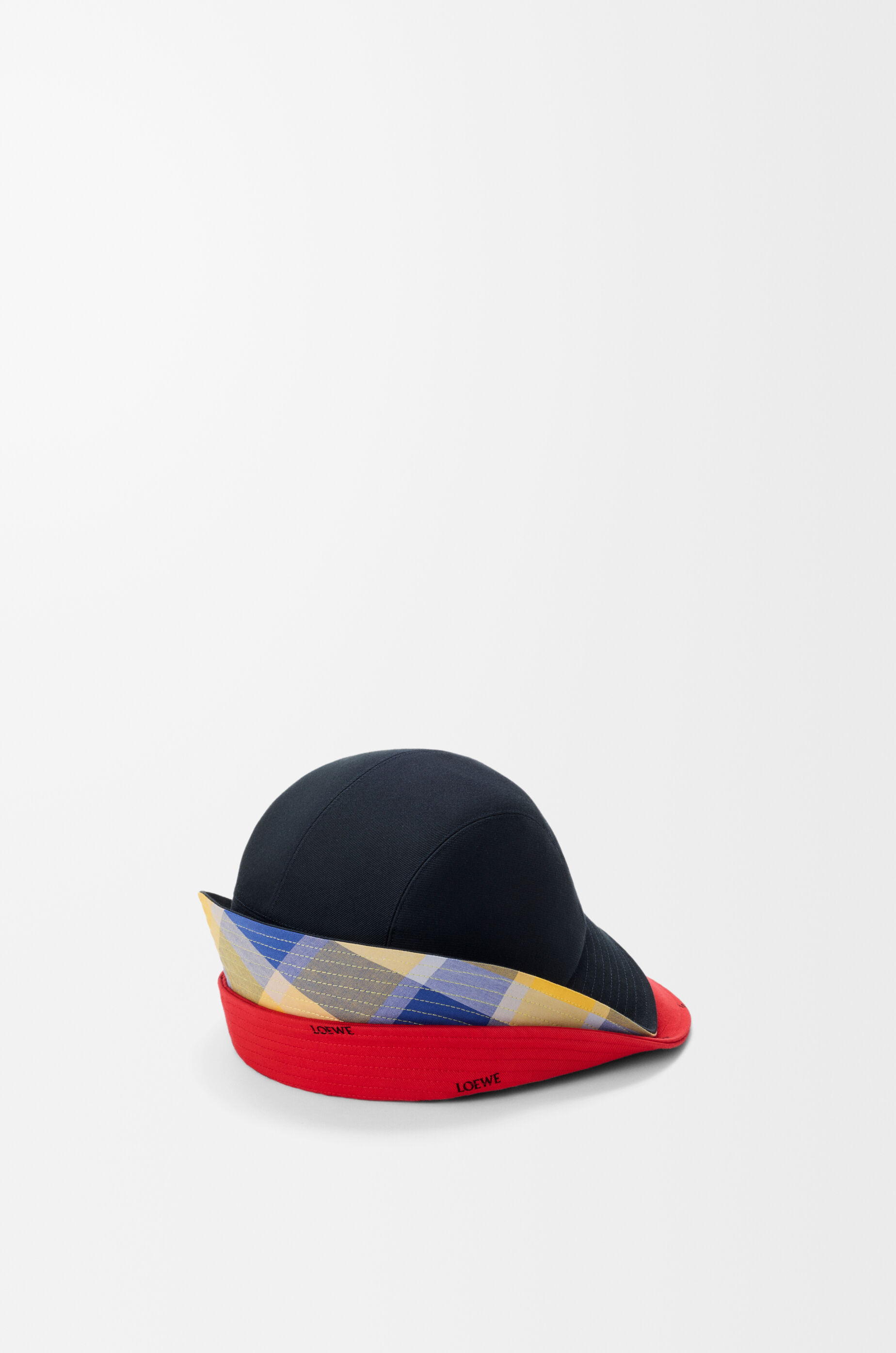 LOEWE Multi-brim bucket hat in cotton canvas Multicolor
