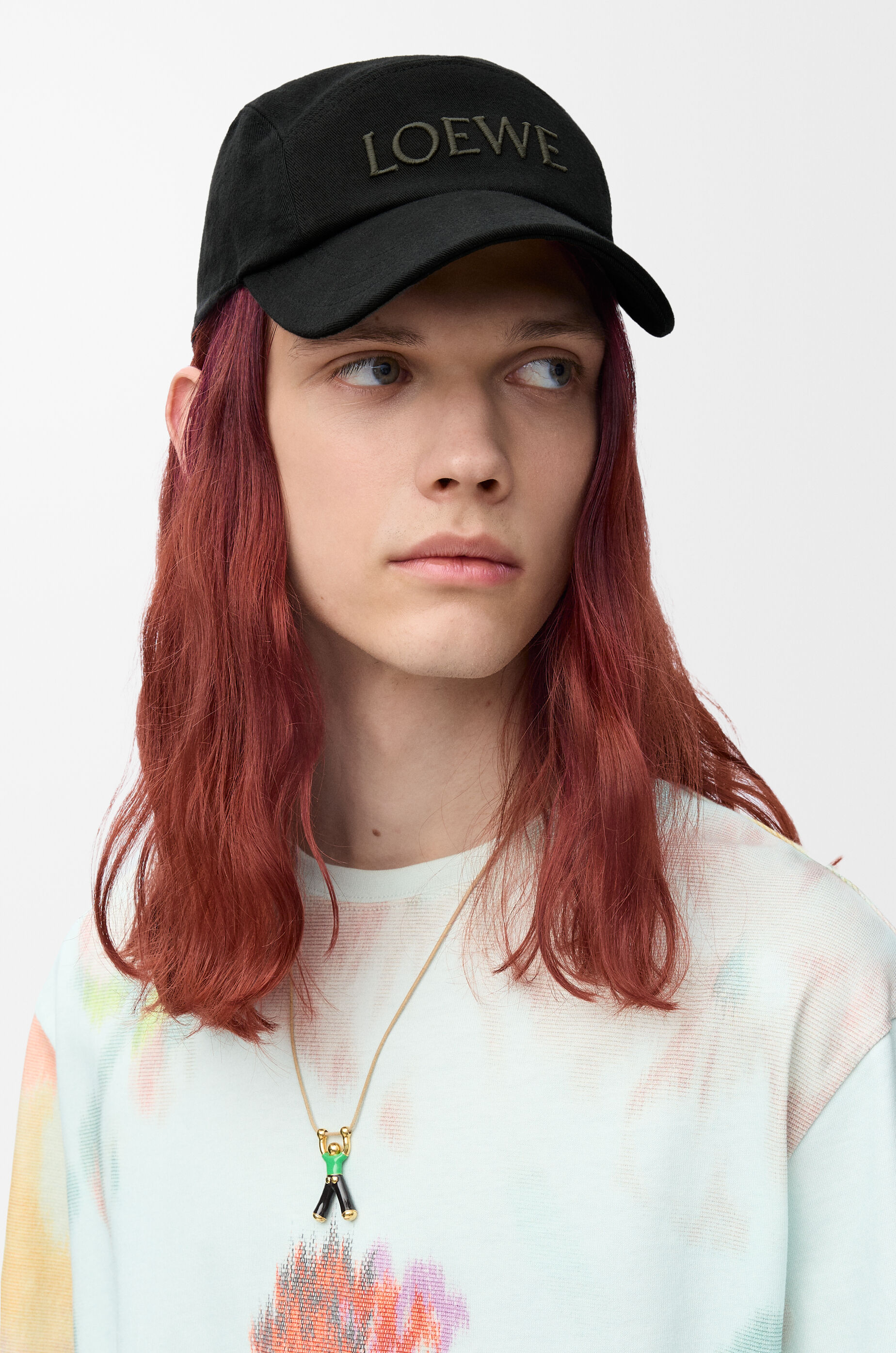 LOEWE Camp cap in cotton Black