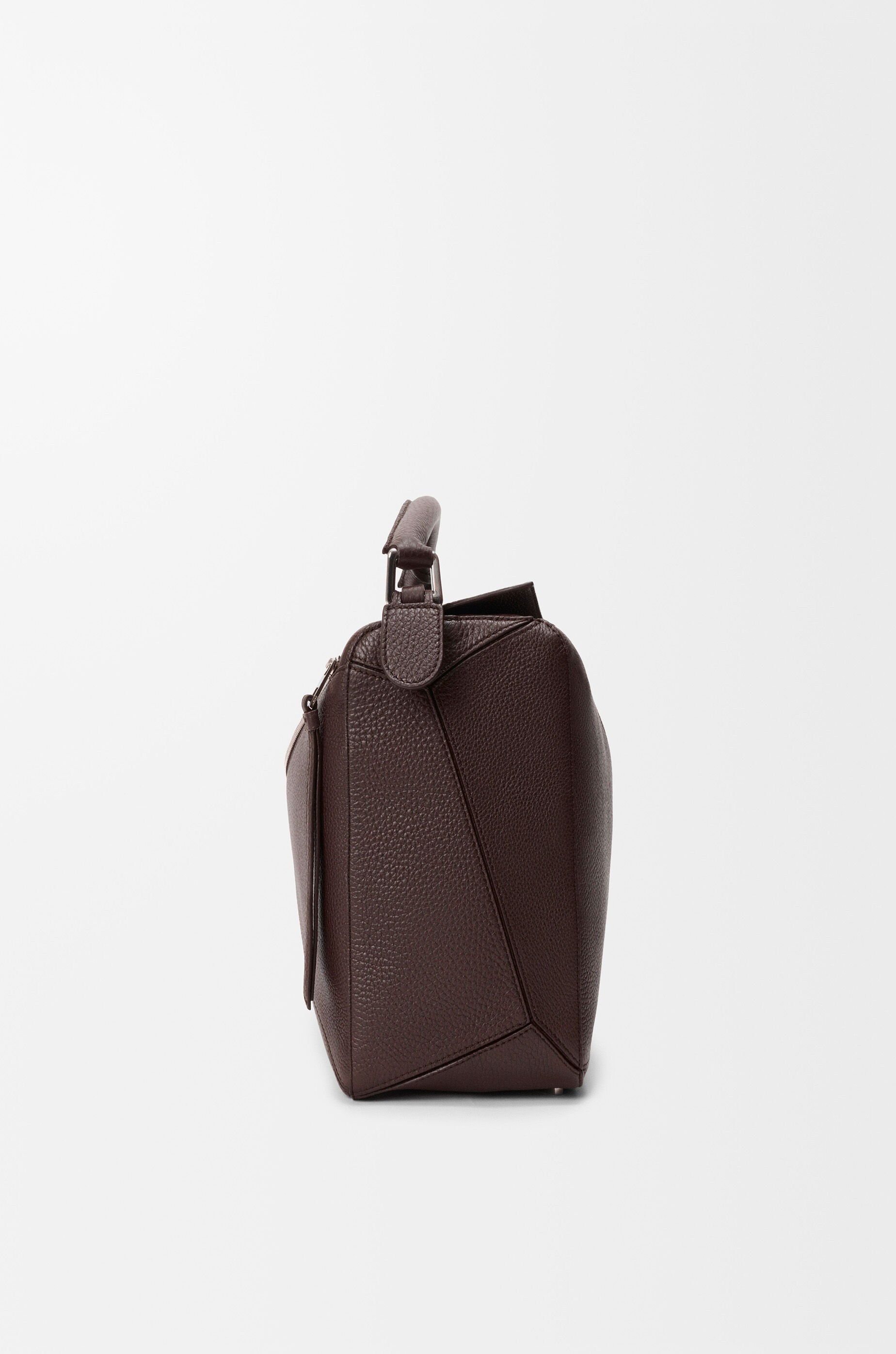 LOEWE Large Puzzle bag in supple grained calfskin Chocolate
