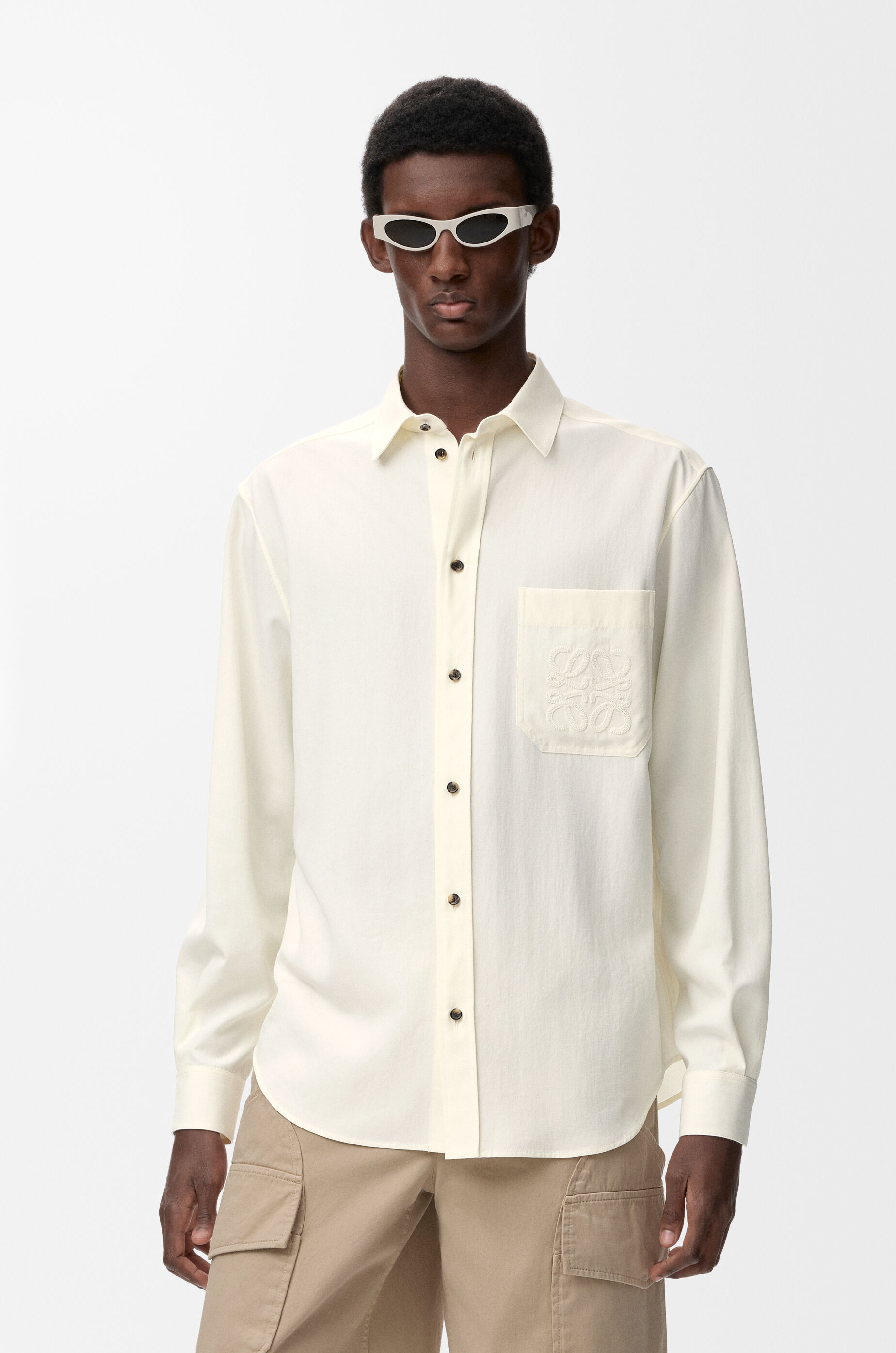 LOEWE Shirt in lyocell Ivory