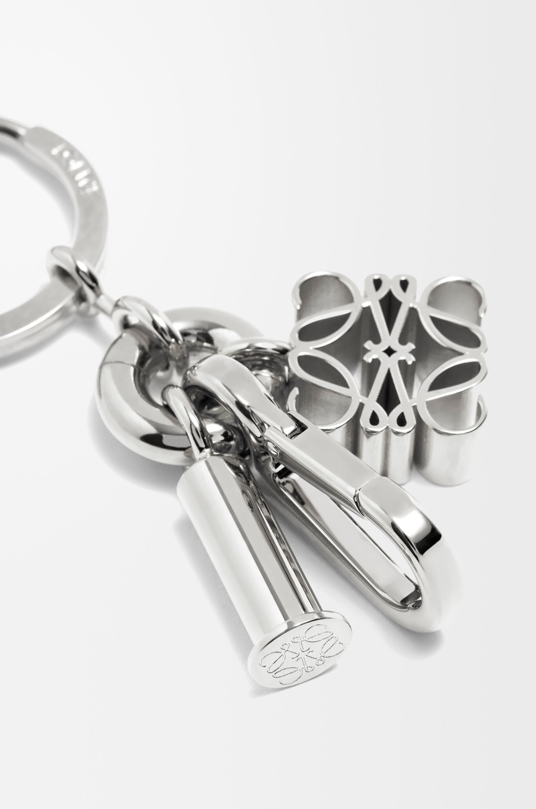 LOEWE Anagram keyring Silver