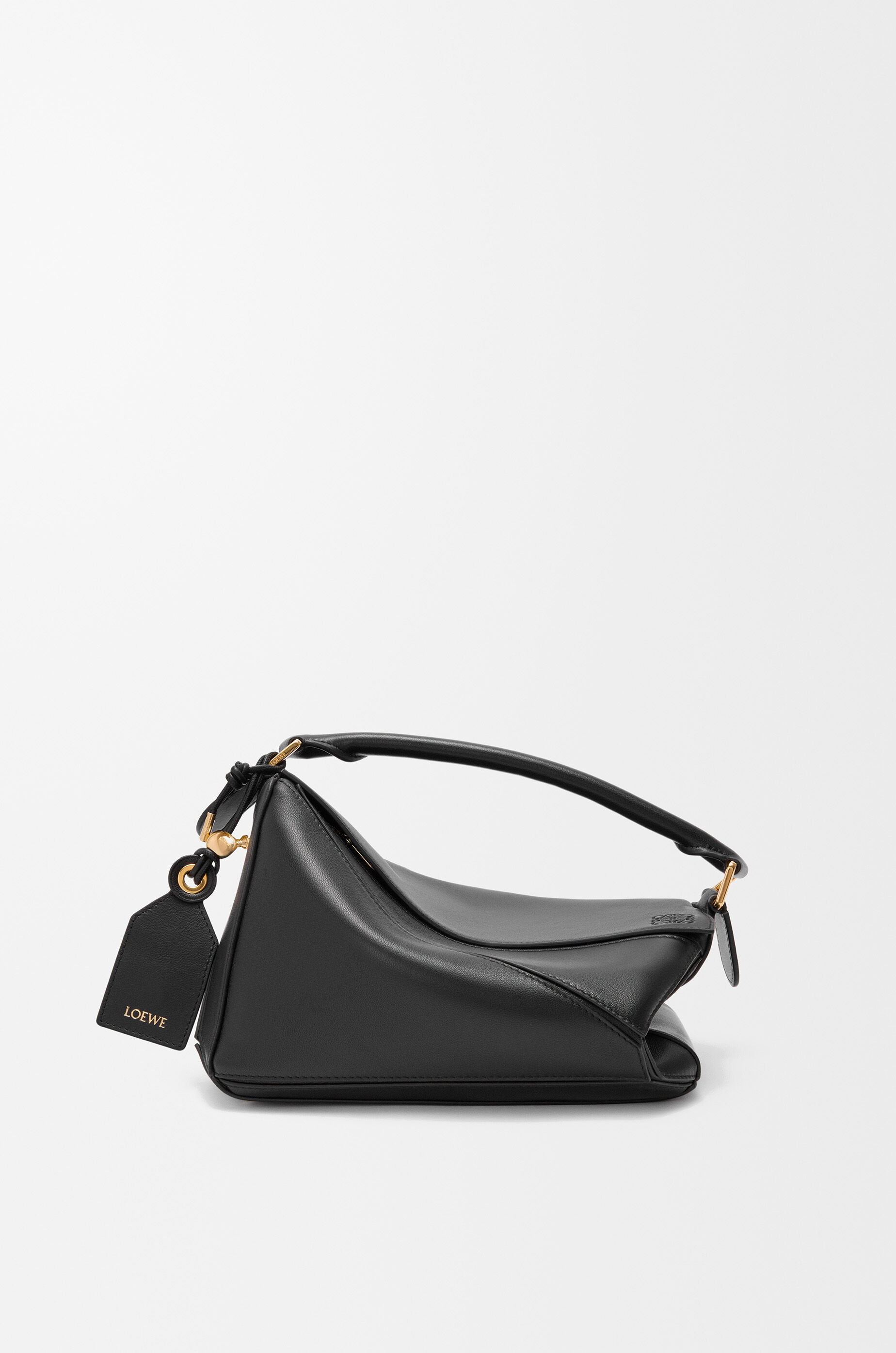 LOEWE Small Featherlight Puzzle bag in nappa lambskin Black