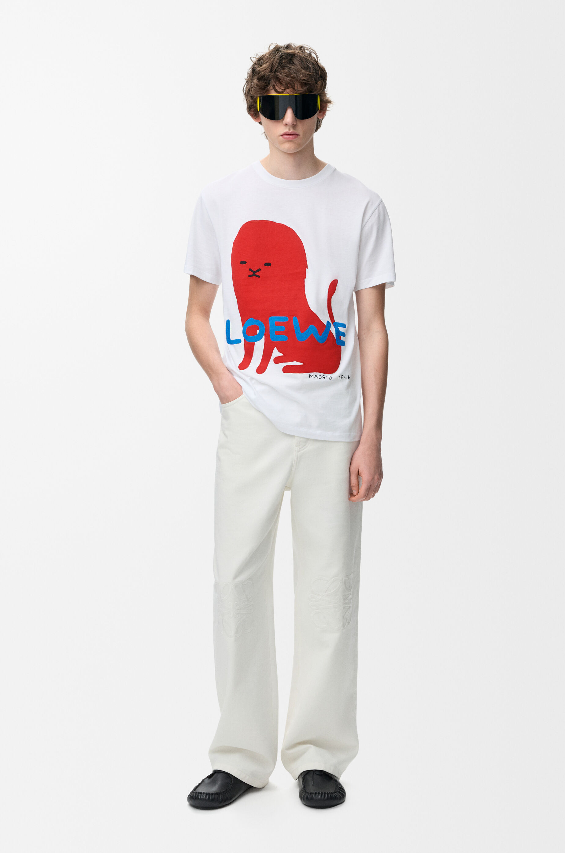 LOEWE Regular fit t-shirt in cotton White