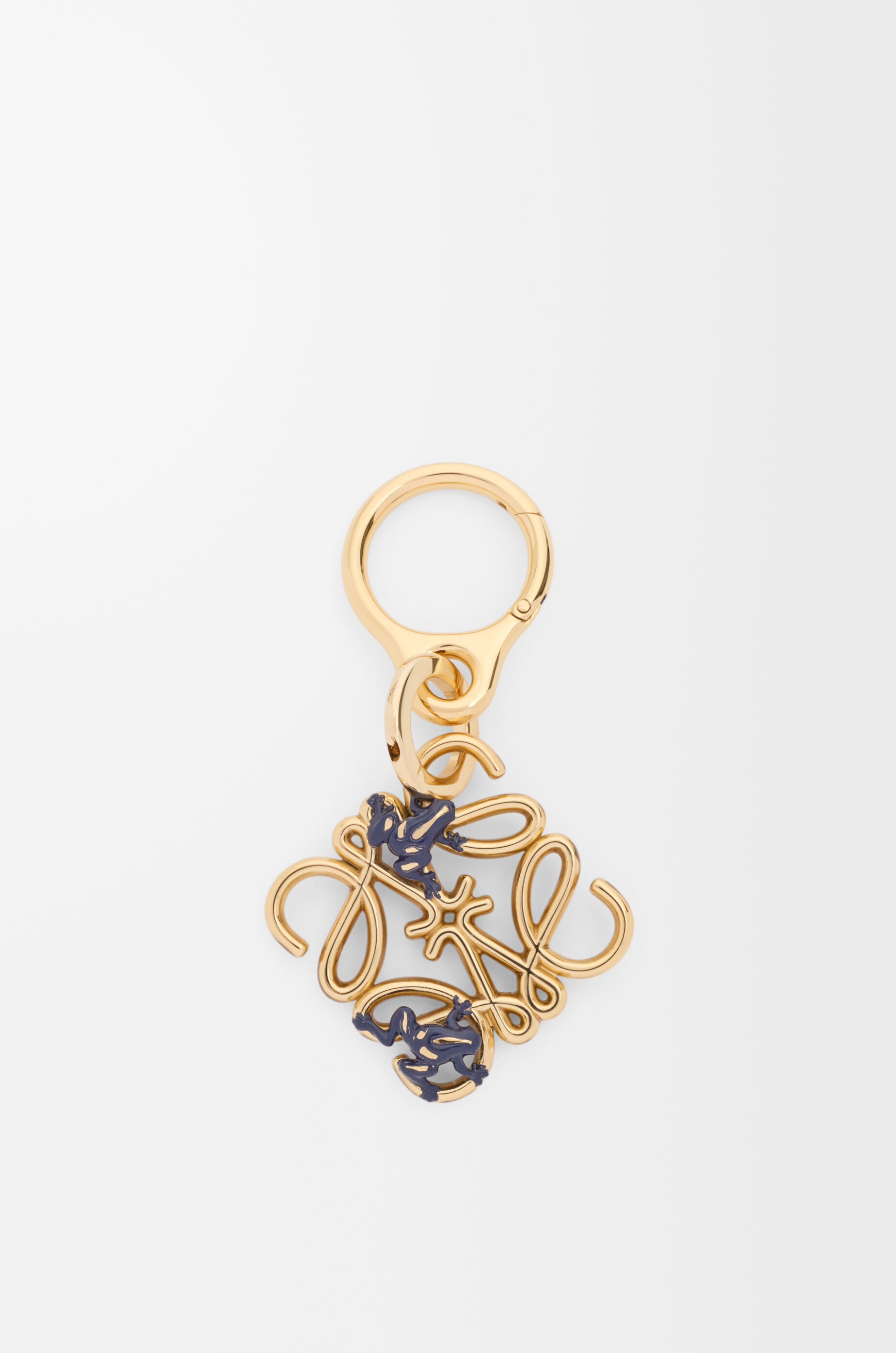 LOEWE Frog Anagram charm Gold/Blue