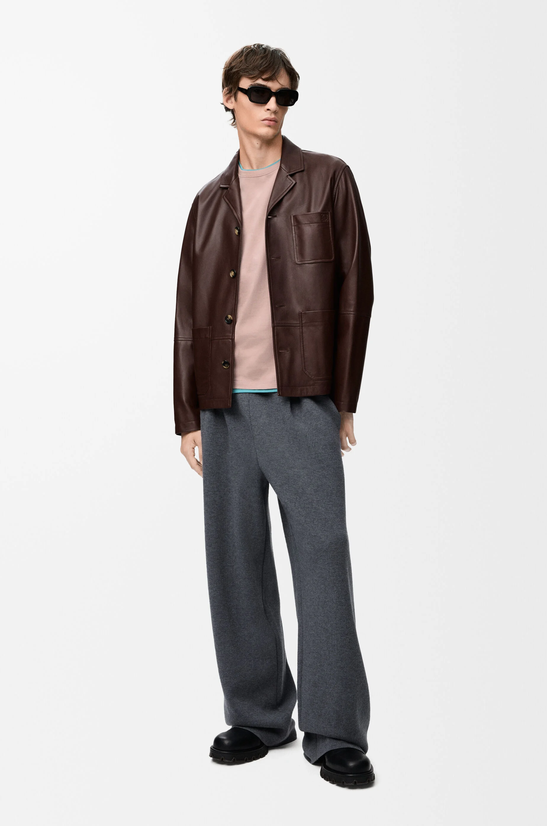 LOEWE Regular fit T-shirt in cotton Light Pink