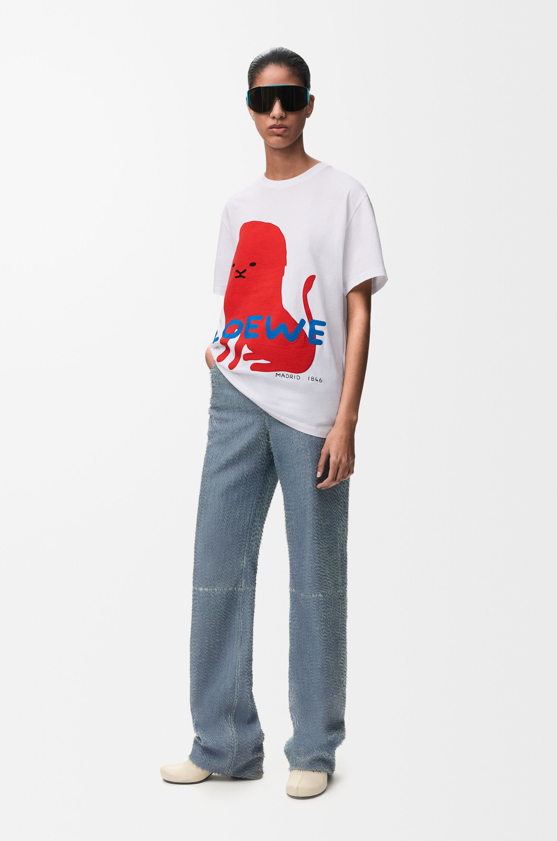 LOEWE Regular fit t-shirt in cotton White