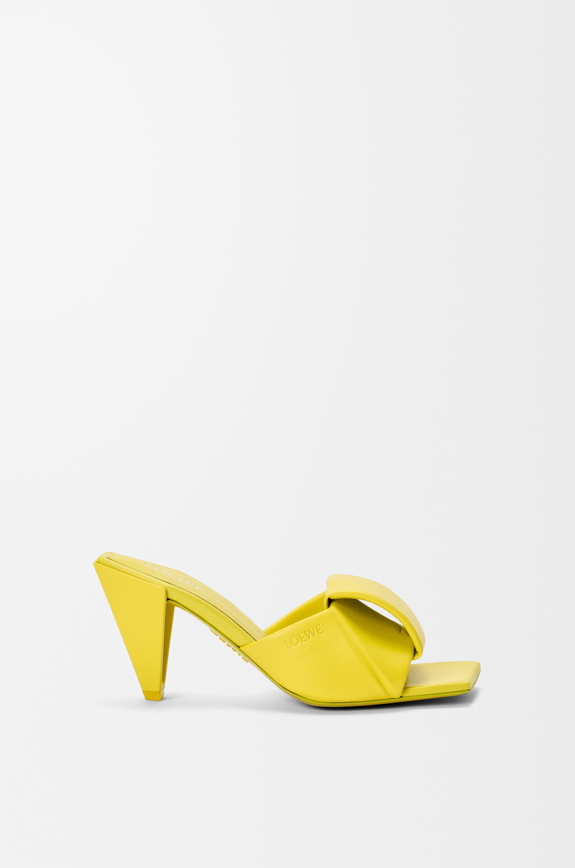 LOEWE Origami slide in lambskin Lemon