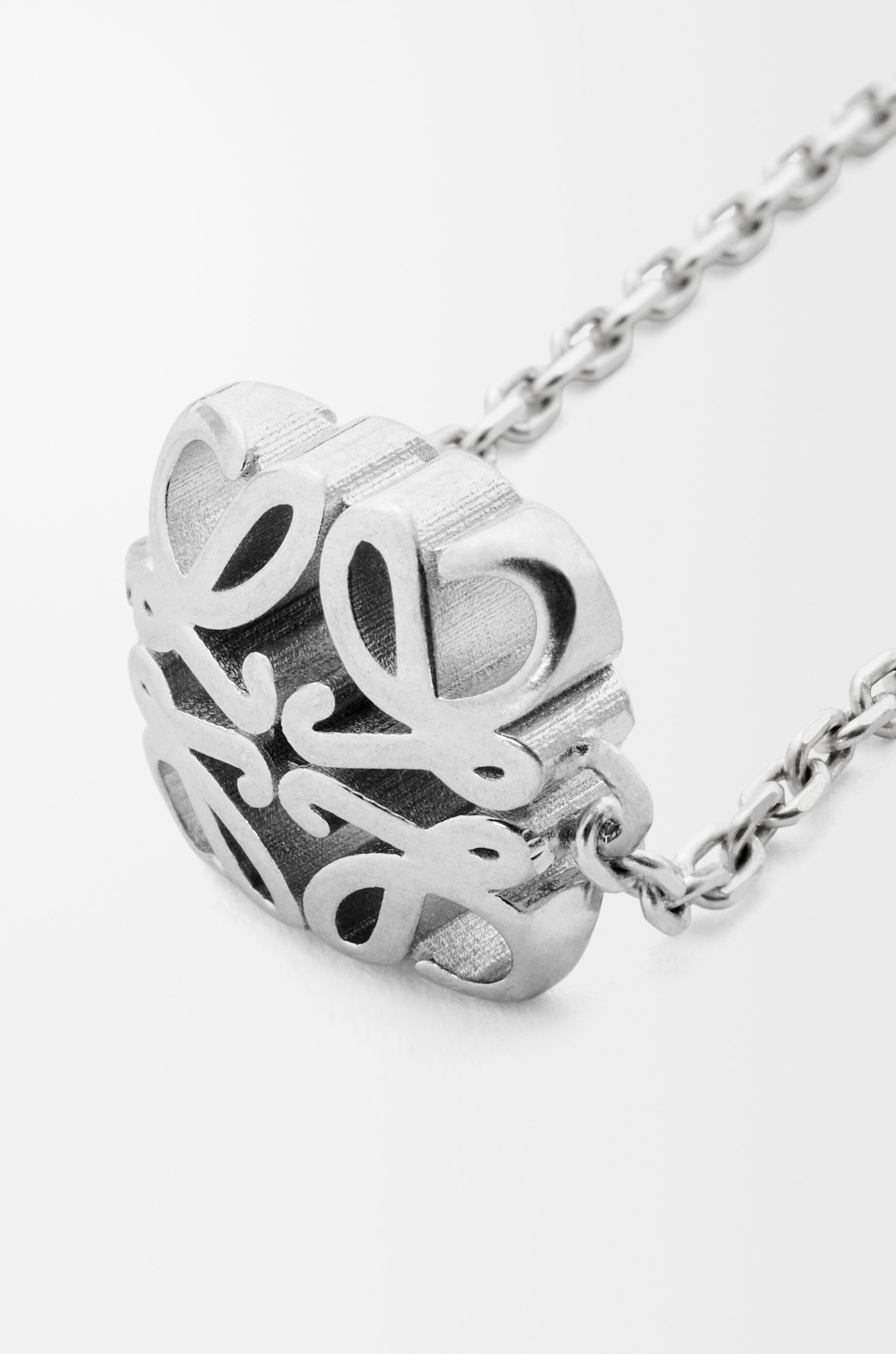 LOEWE Anagram Bombé necklace in sterling silver Silver