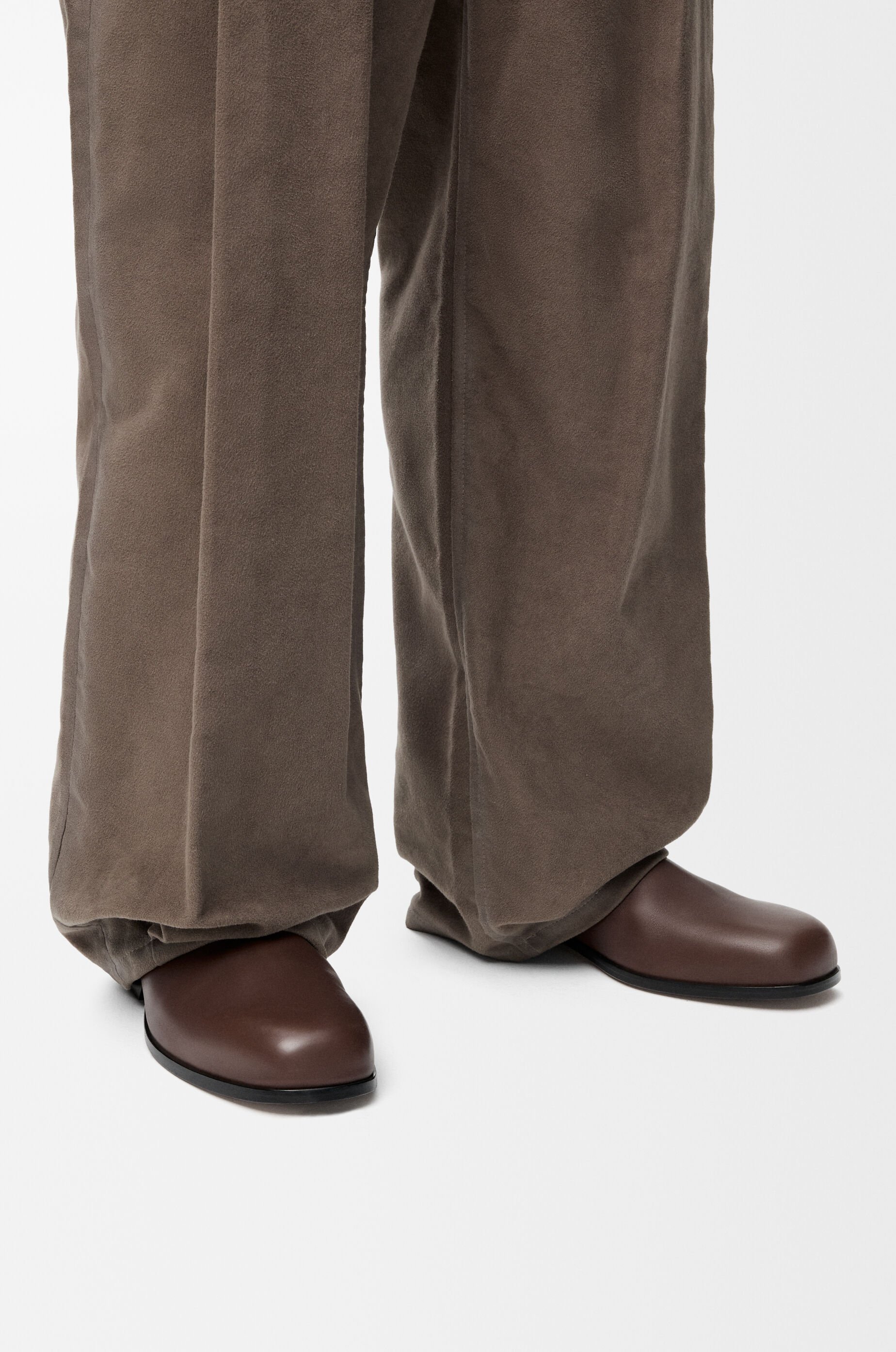 LOEWE Bobine ankle boot in smooth calfskin Cacao