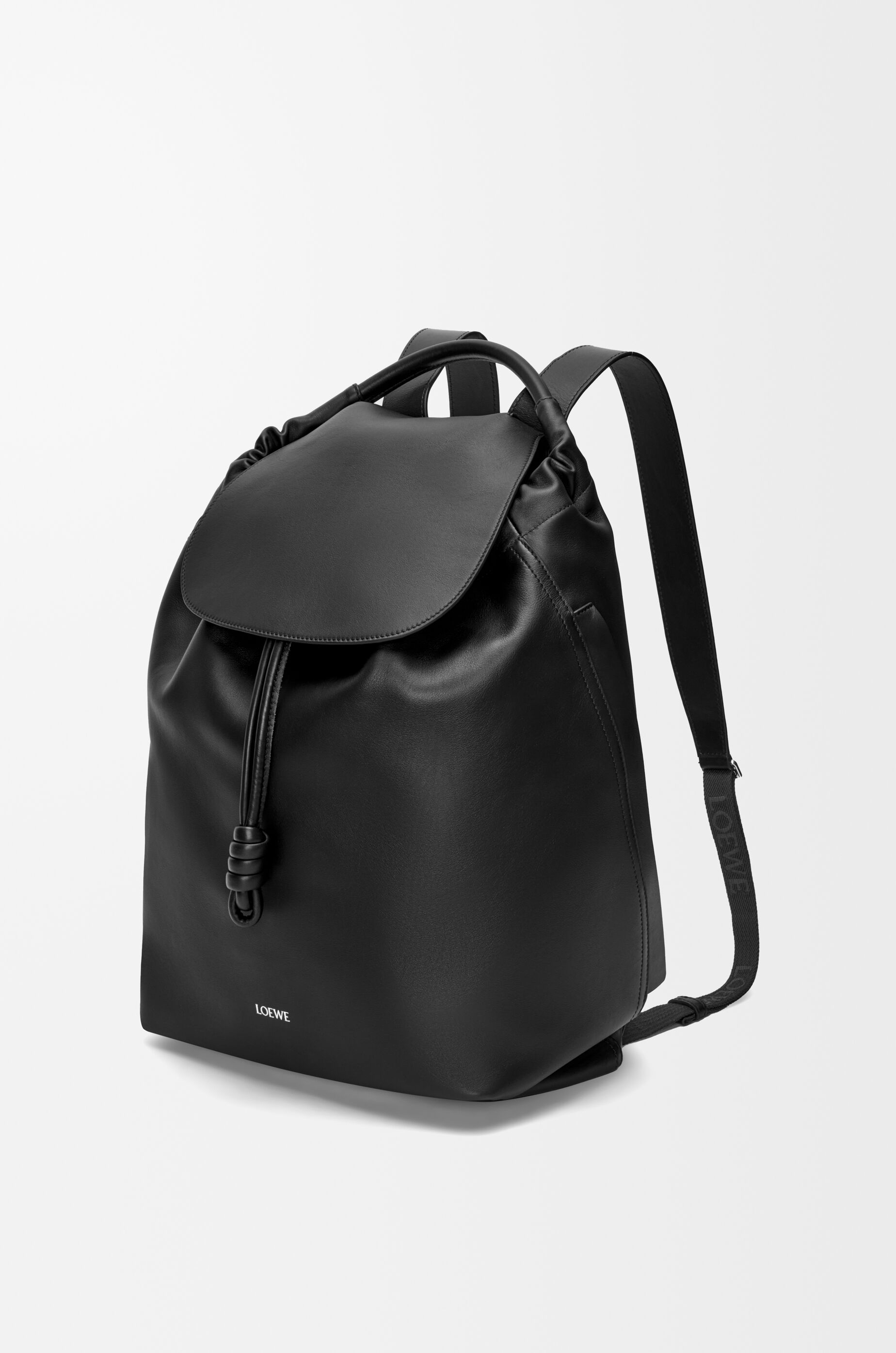 LOEWE Flamenco backpack in shiny supple calfskin Black