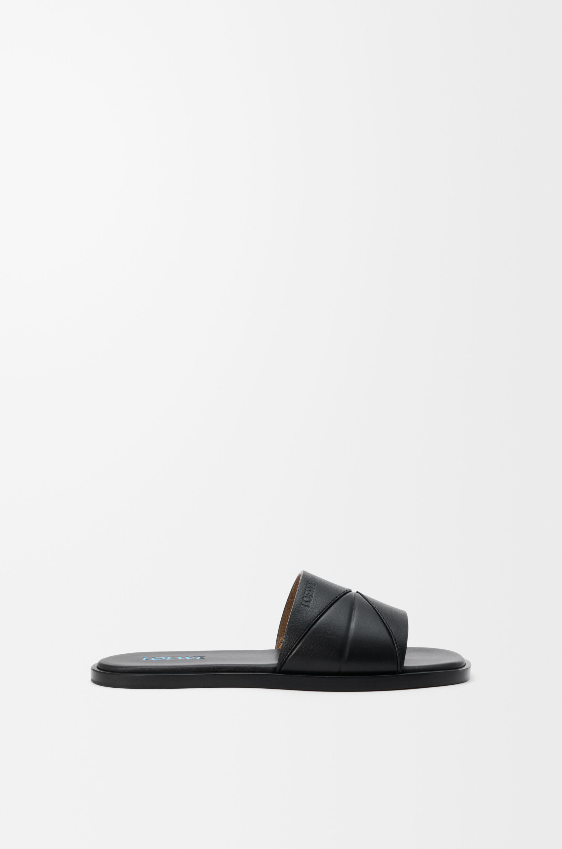 LOEWE Origami slide in soft calfskin Black