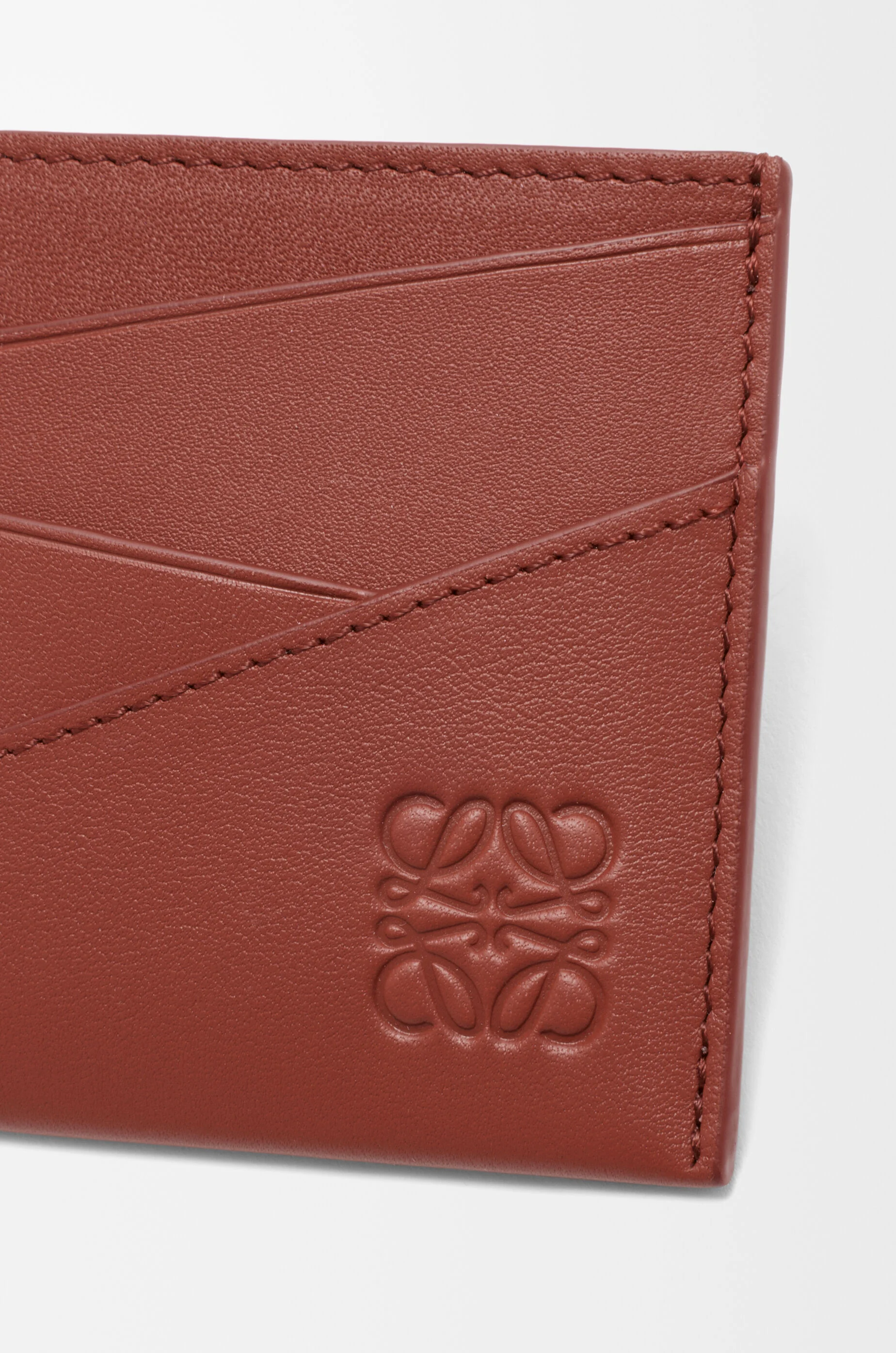 LOEWE Puzzle plain cardholder in classic calfskin Tomette