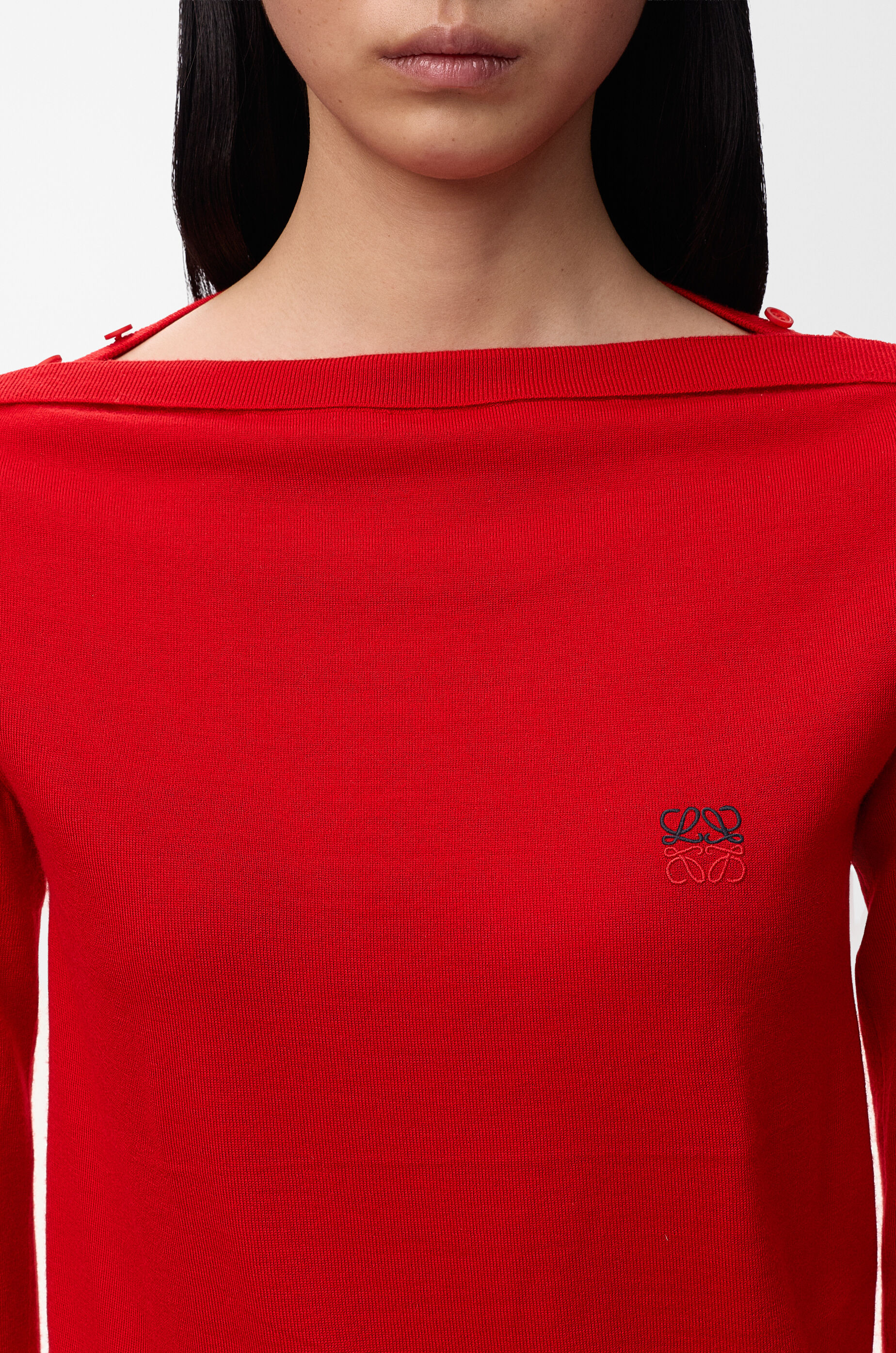 LOEWE Sweater in merino wool Red