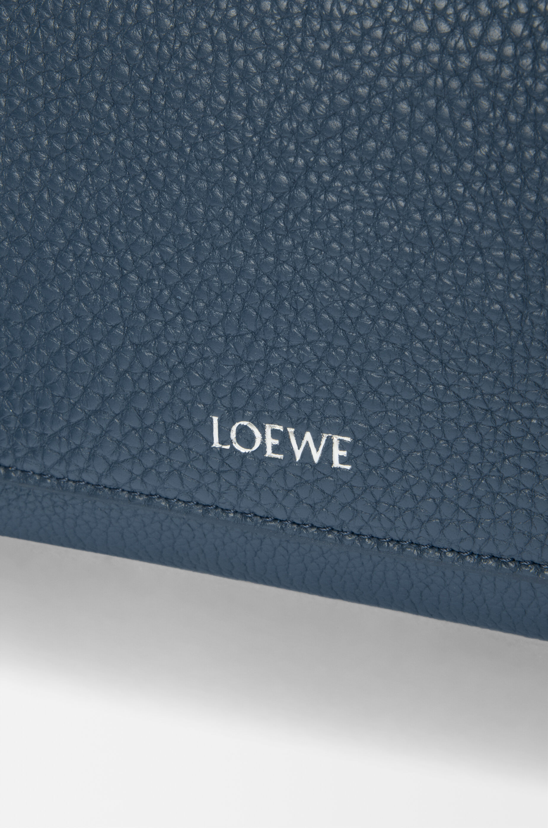 LOEWE Small Pebble messenger bag in supple grained calfskin Indigo Dye