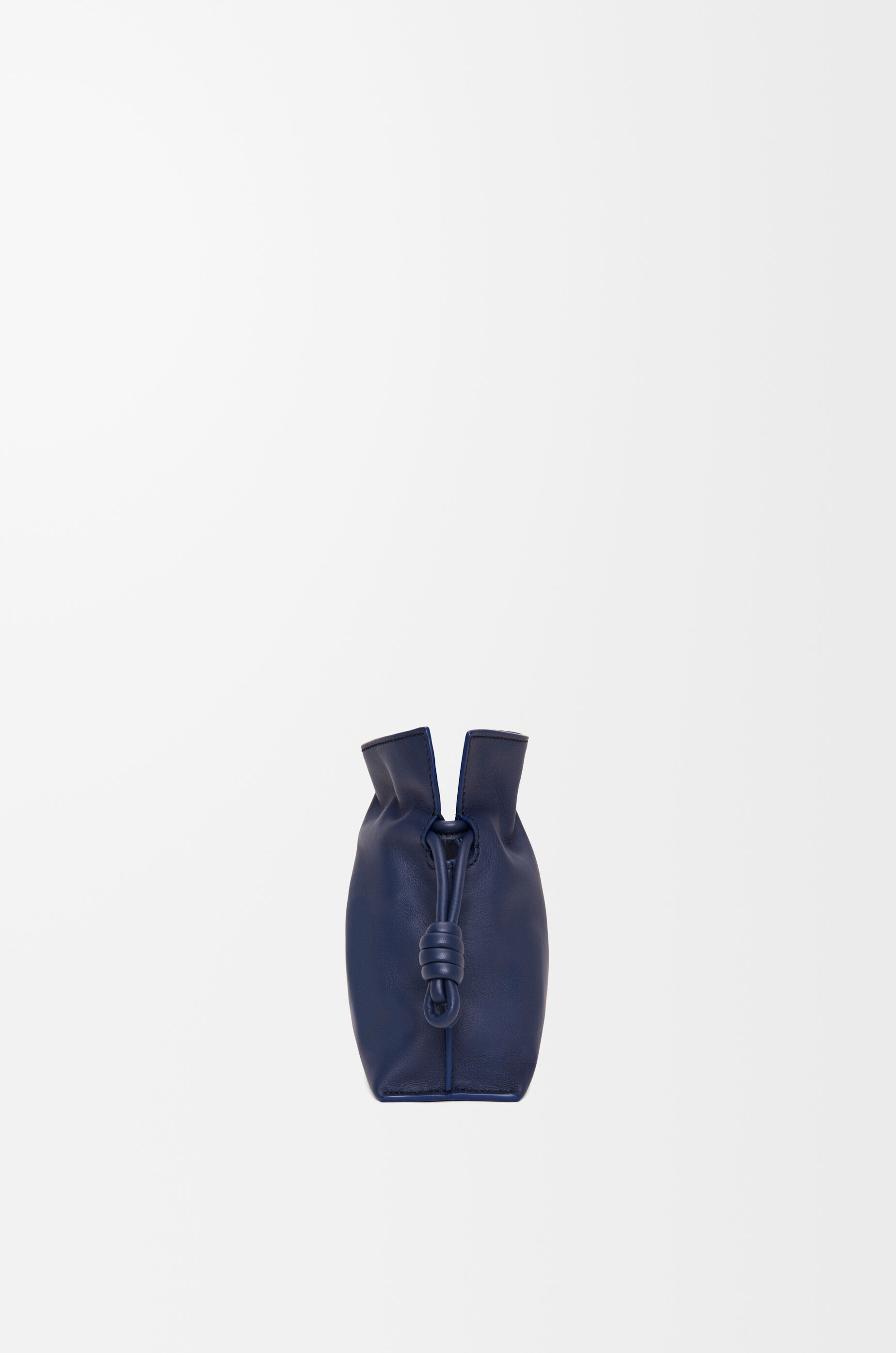 LOEWE Mini Flamenco clutch in nappa calfskin Abyss Blue