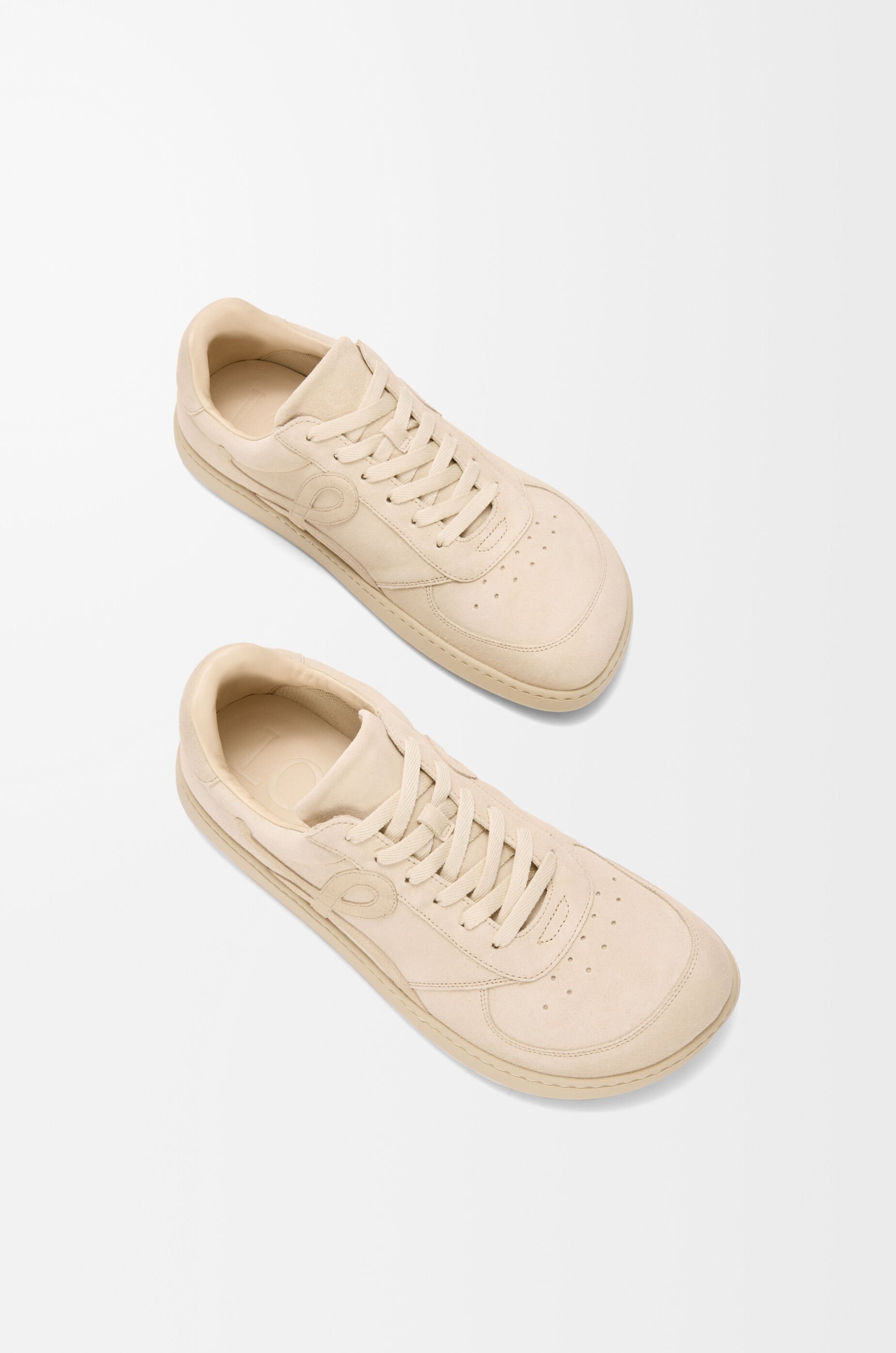 LOEWE Jambo sneaker in suede calfskin  Oat Milk