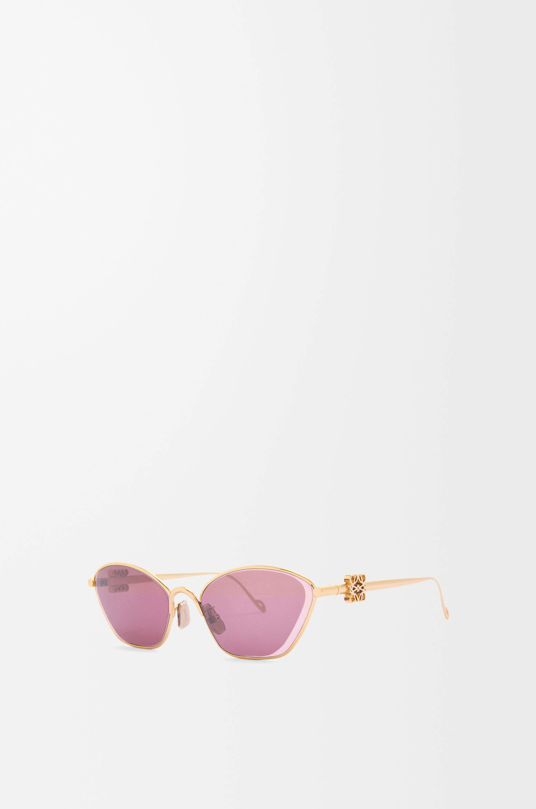 LOEWE Anagram hexagonal sunglasses Burgundy