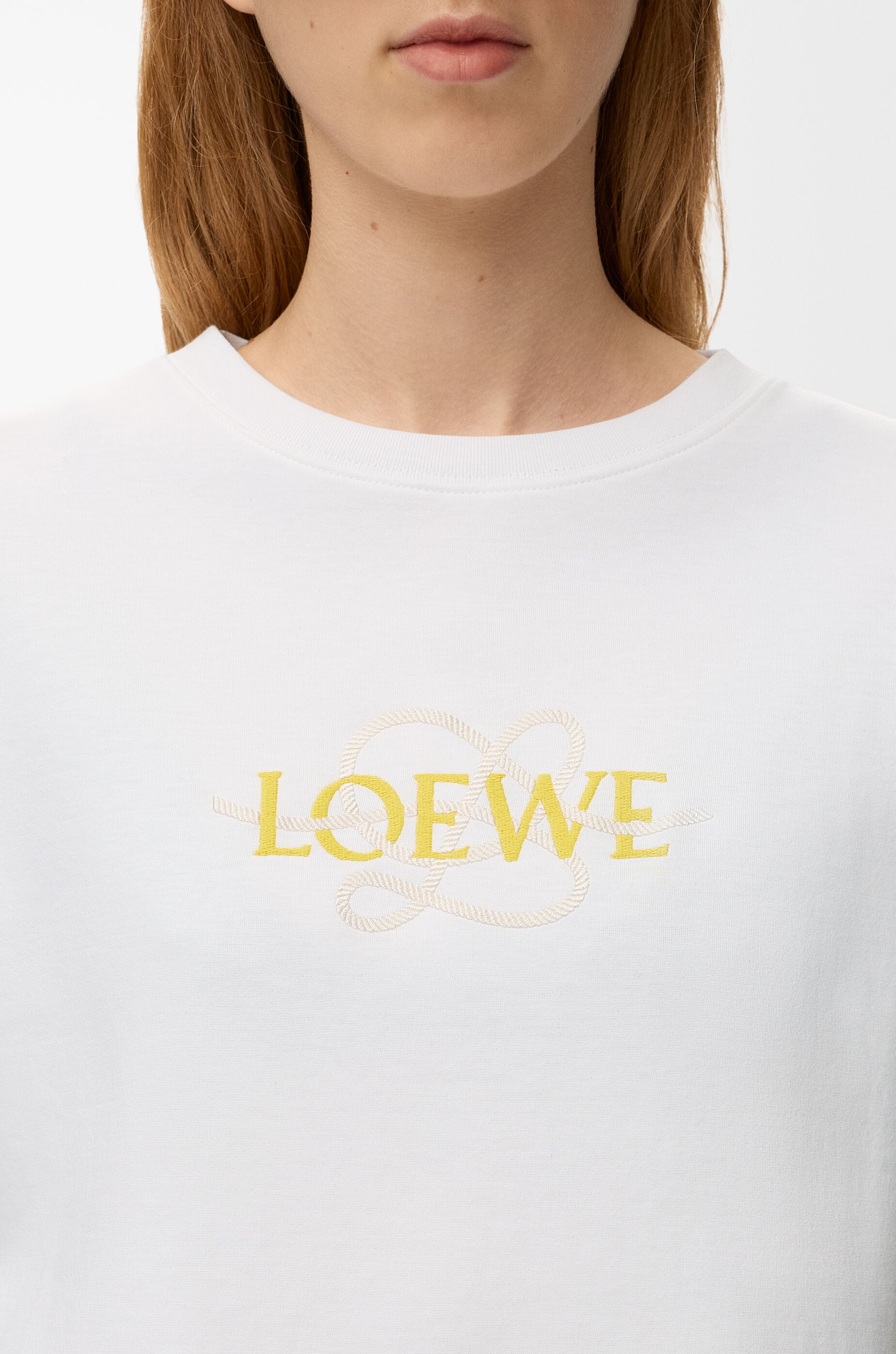 LOEWE Regular fit T-shirt in cotton blend White