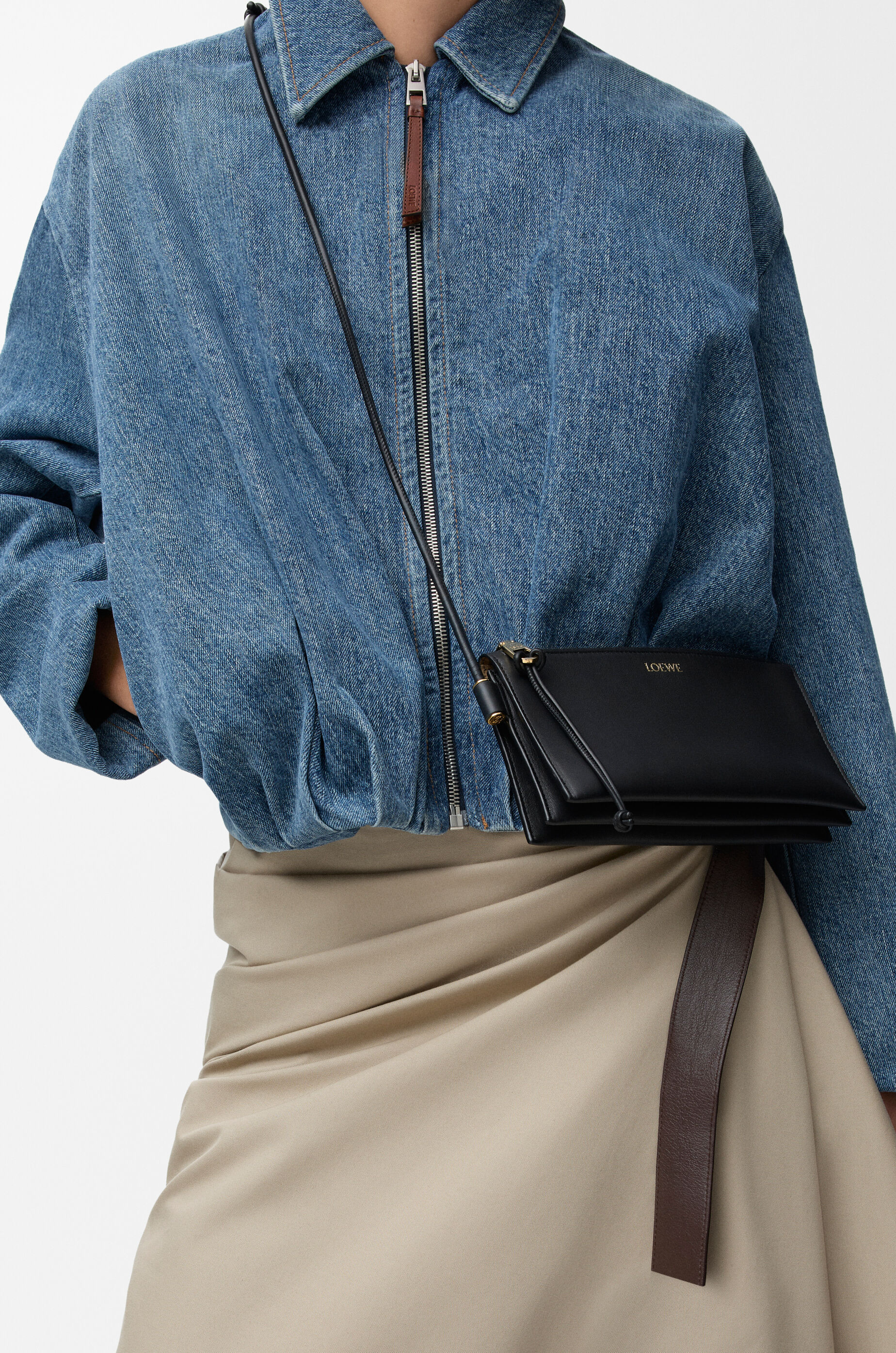 LOEWE Joya pouch in nappa calfskin Black