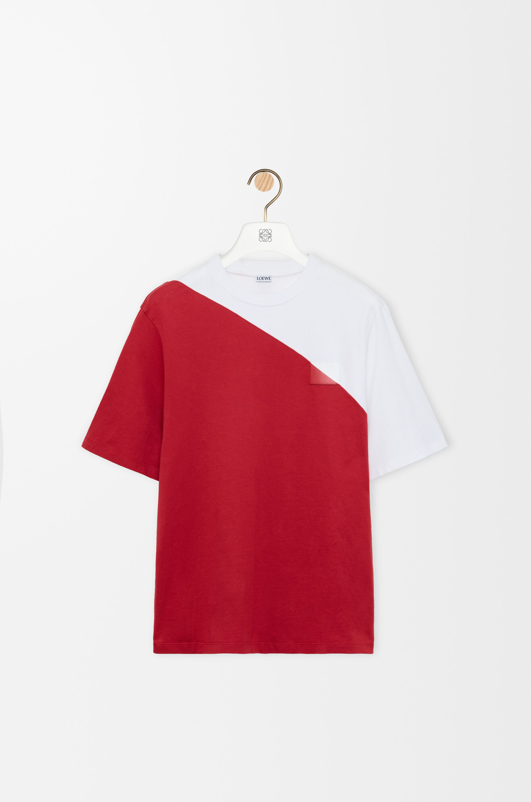 LOEWE Loose fit T-shirt in cotton White/Red