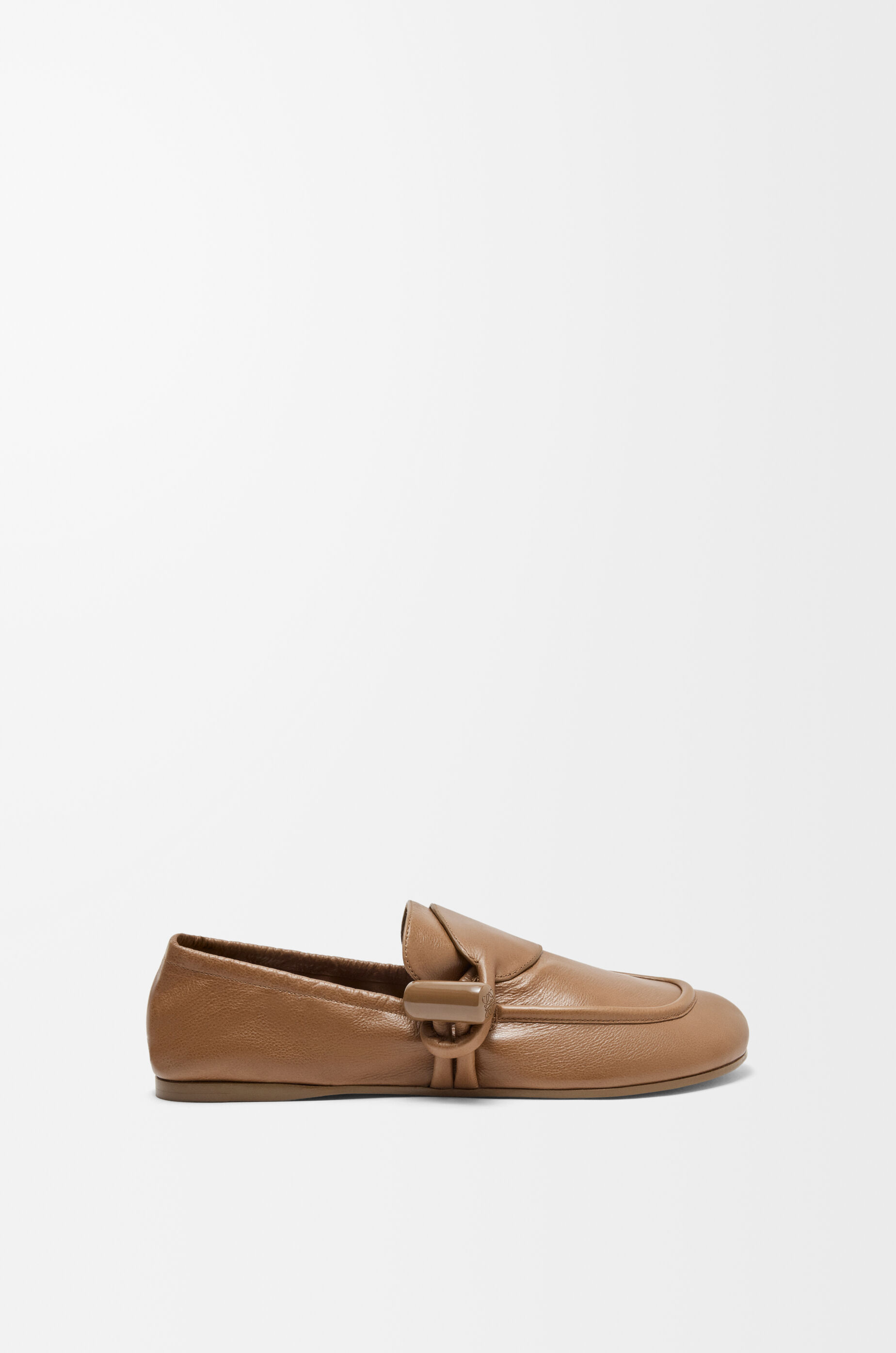 LOEWE Toggle loafer in shiny smooth calfskin Oak