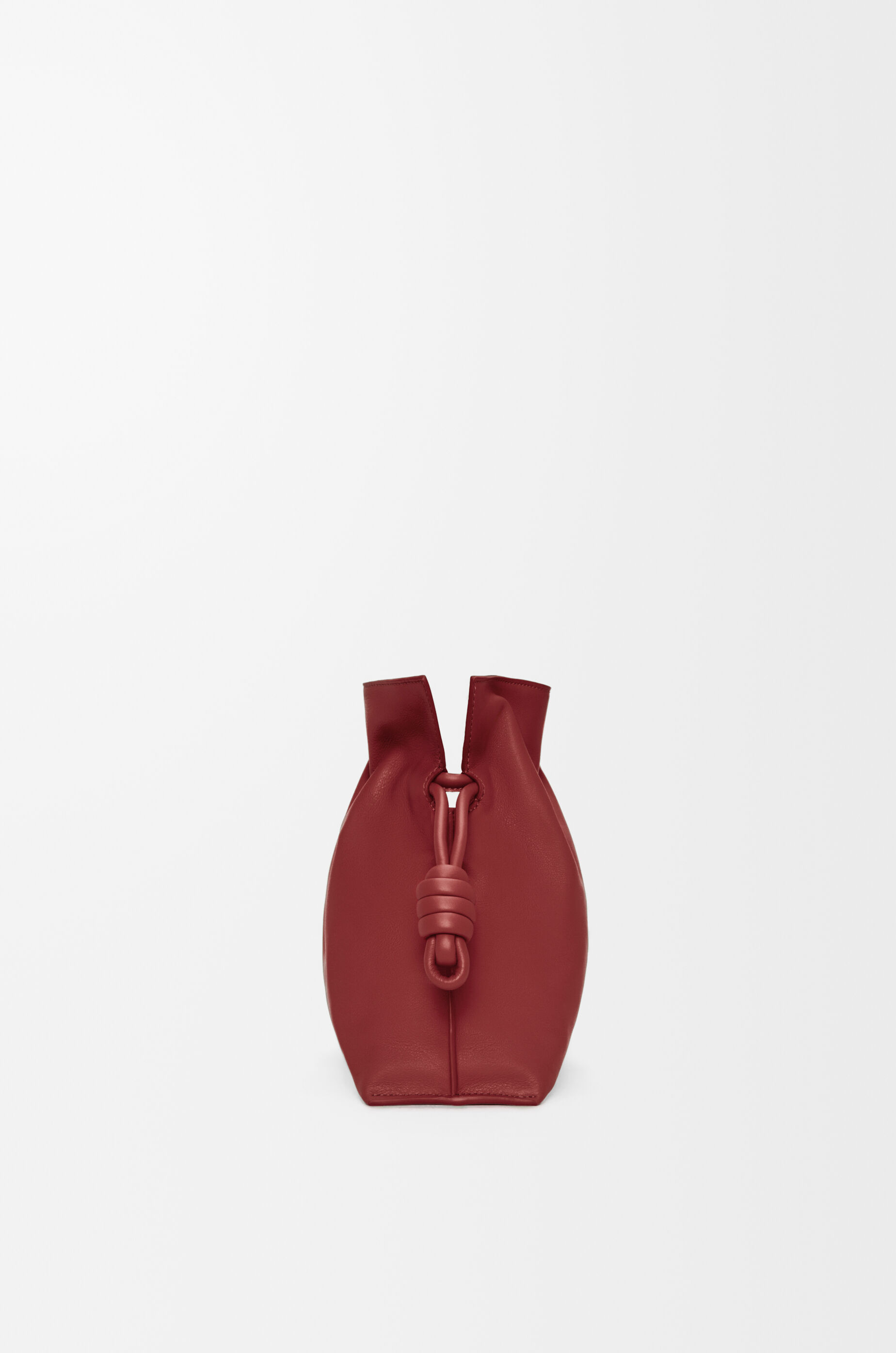 LOEWE Medium Flamenco clutch in nappa calfskin Burnt Red