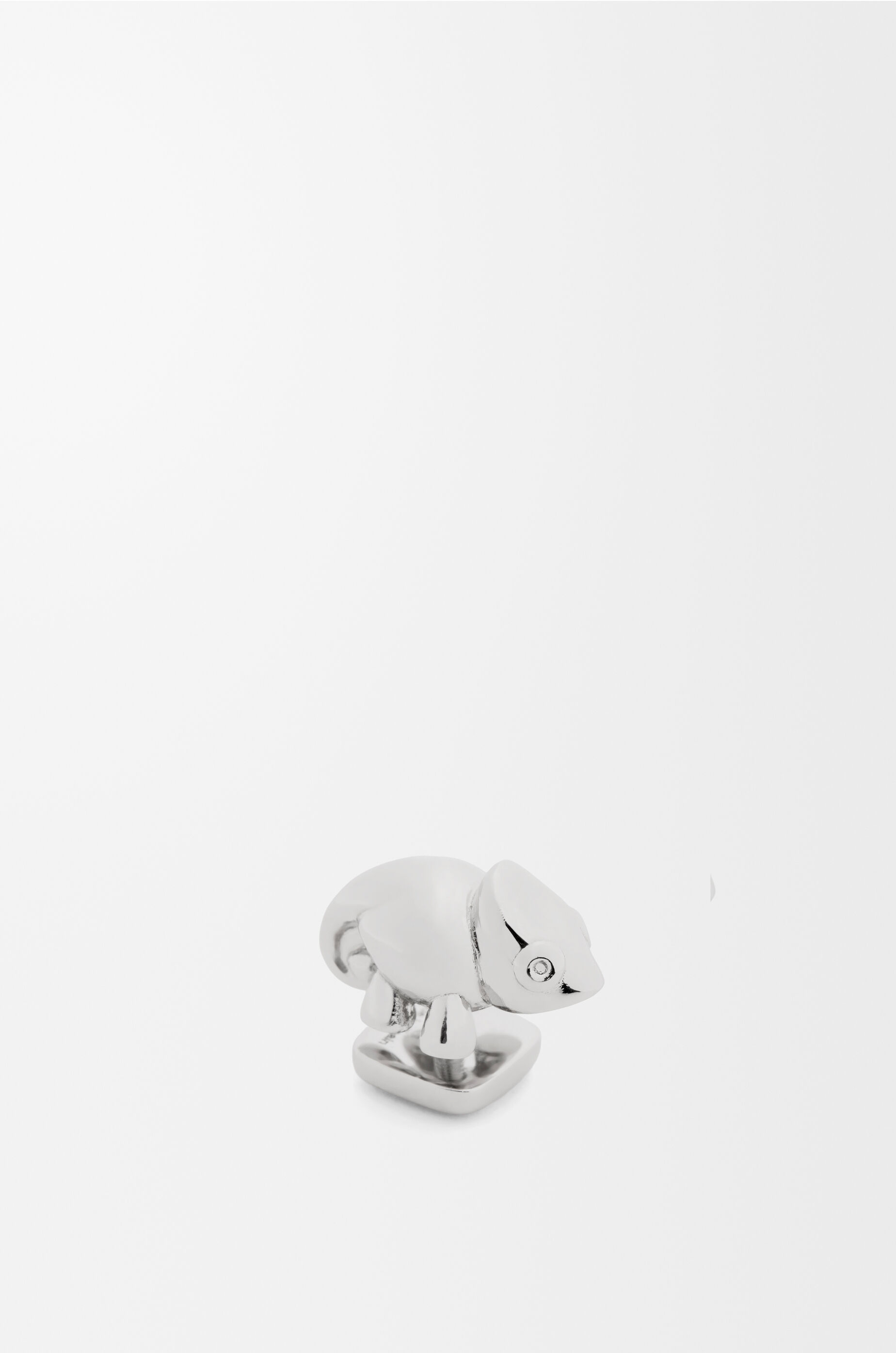 LOEWE Chameleon pin in brass Palladium