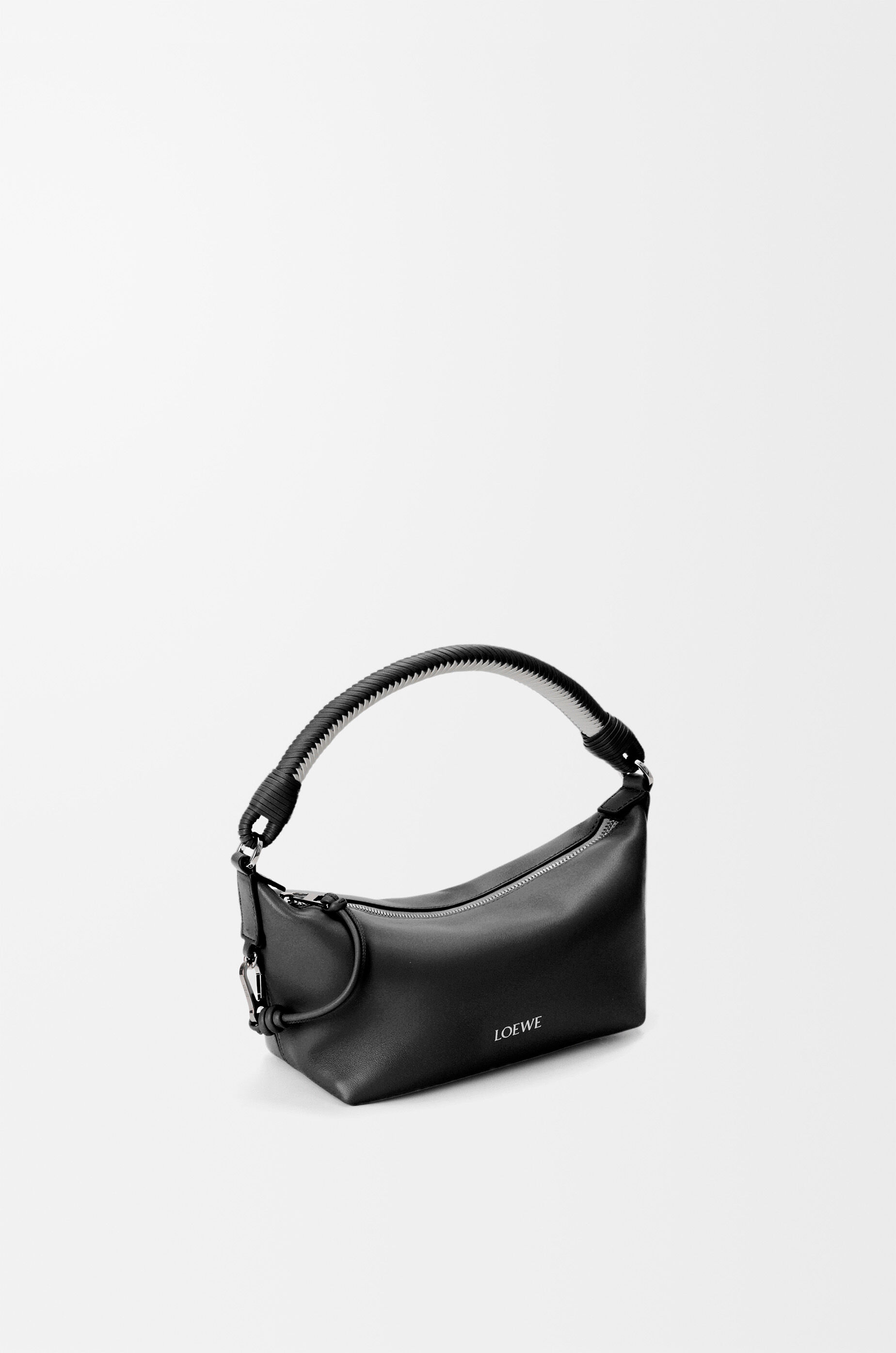 LOEWE Cala mini bag in mellow nappa lambskin Black/Soft White