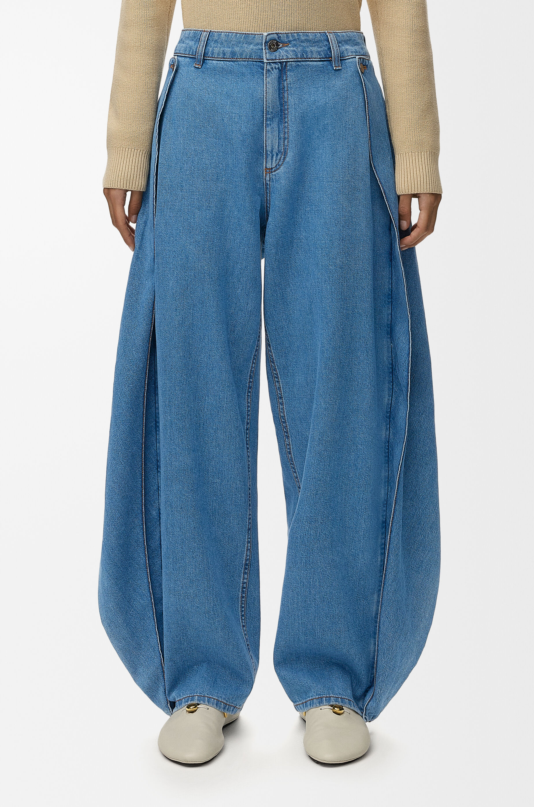 LOEWE Jeans in denim Light Blue