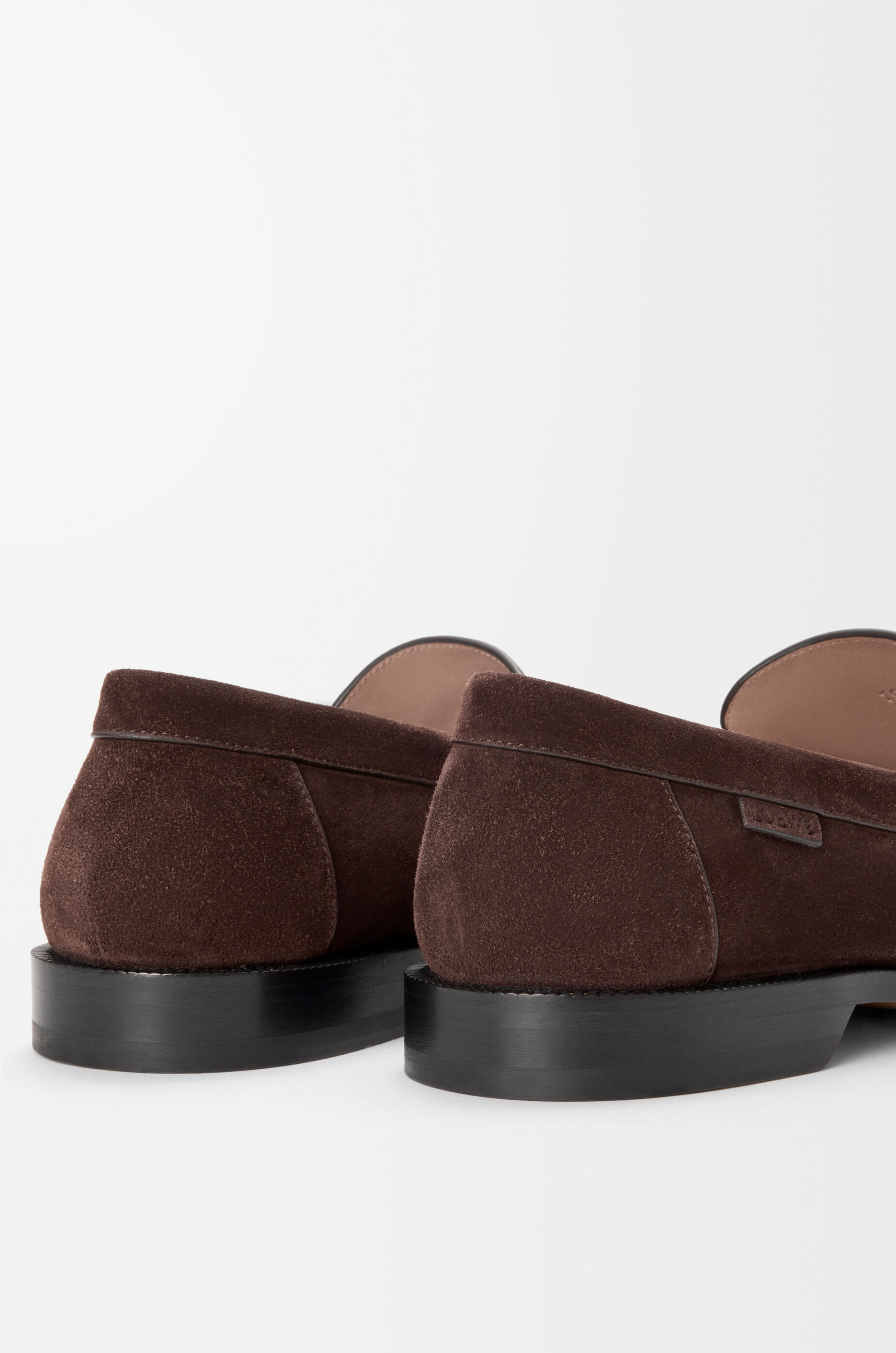 LOEWE Campo loafer in suede calfskin Dark Brown
