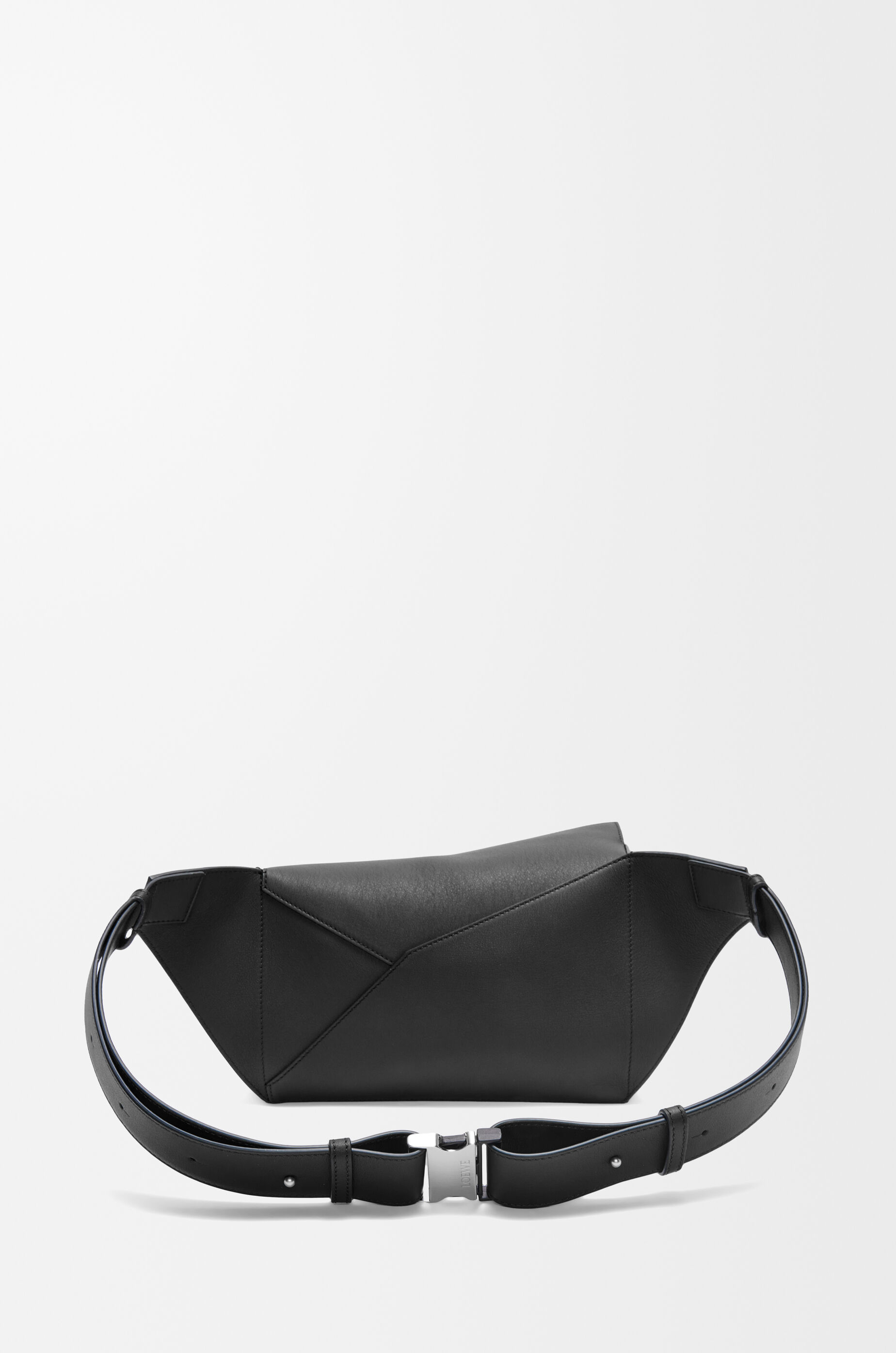 LOEWE Small Puzzle Edge bumbag in classic calfskin Black