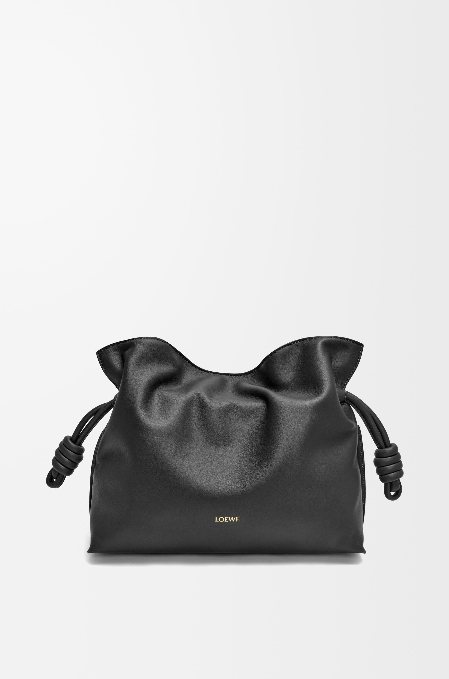 LOEWE Medium Flamenco clutch in nappa calfskin Black