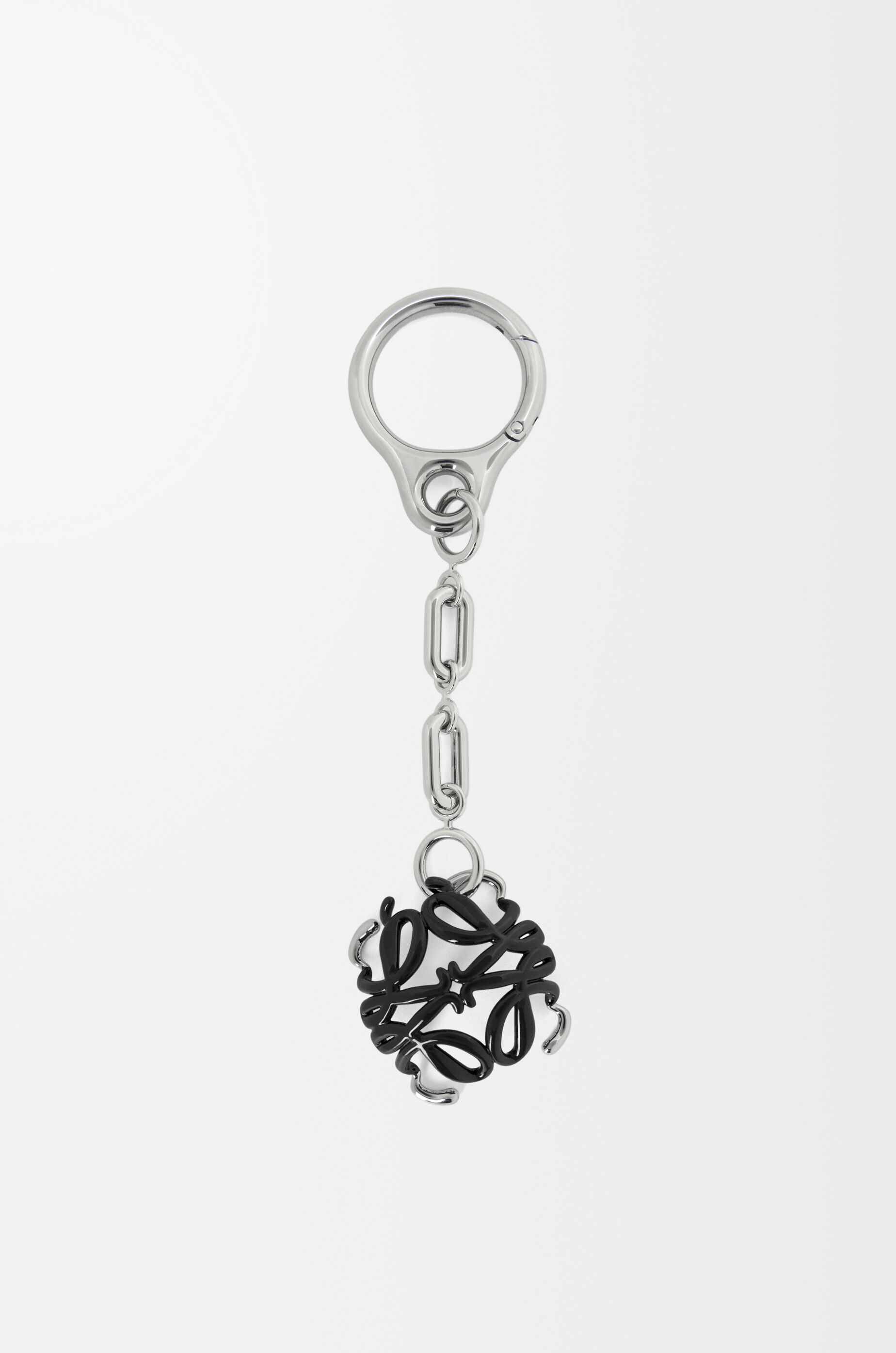 LOEWE Scarabeo Anagram charm Silver/Black
