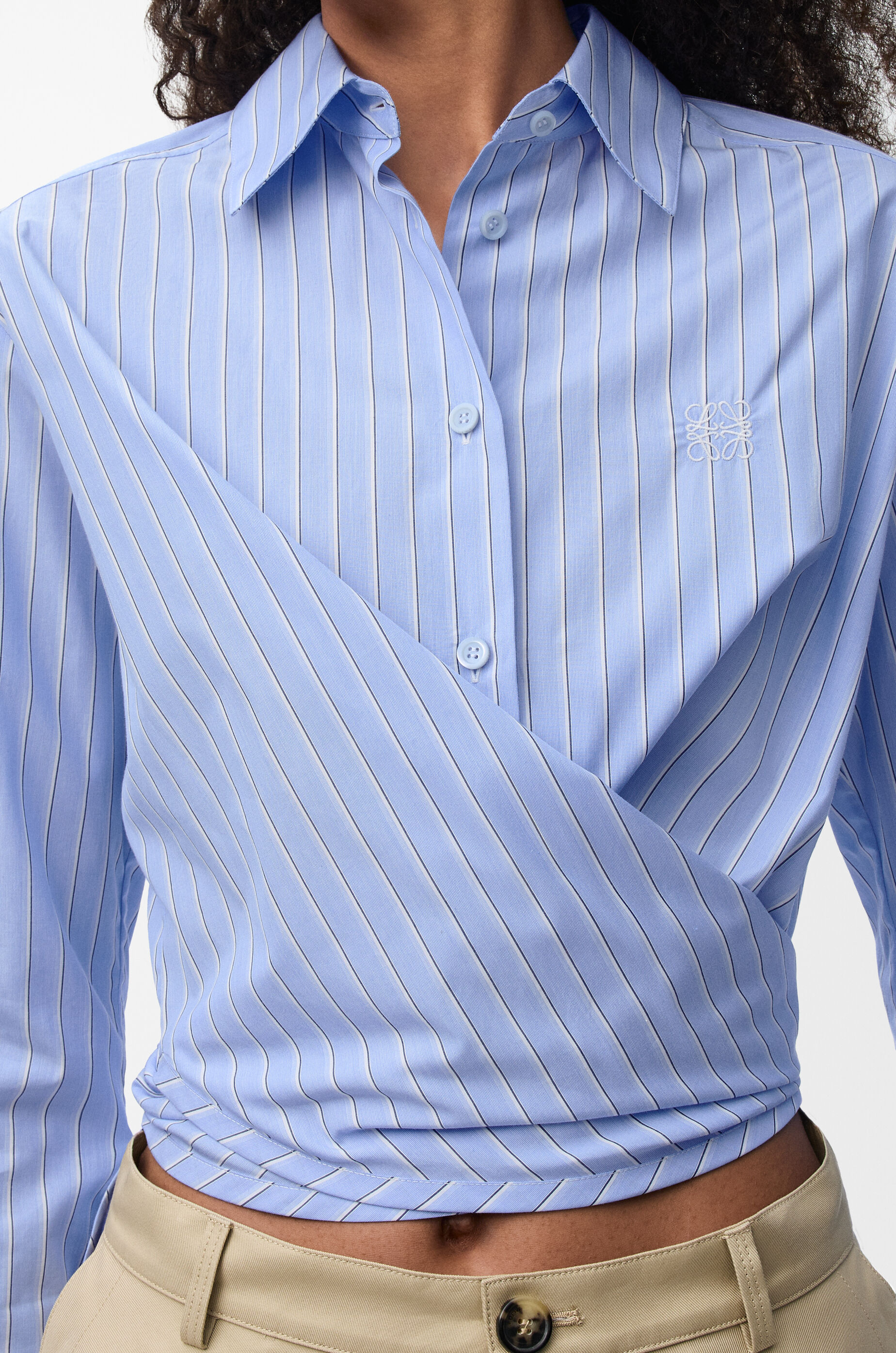 LOEWE Shirt in cotton Blue/Multicolor