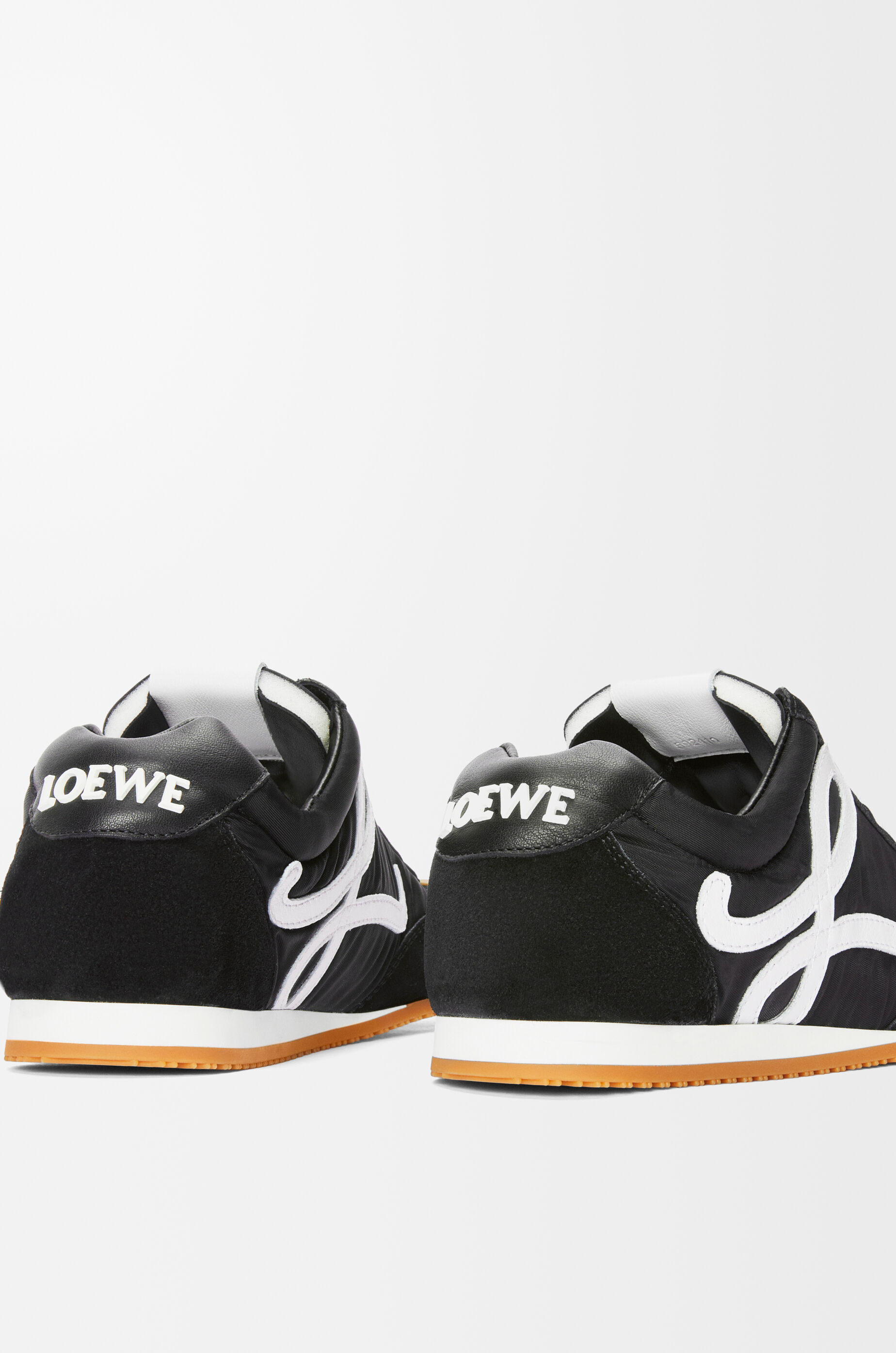 LOEWE Ballet Runner 2.0 in nylon and calfskin Black/White