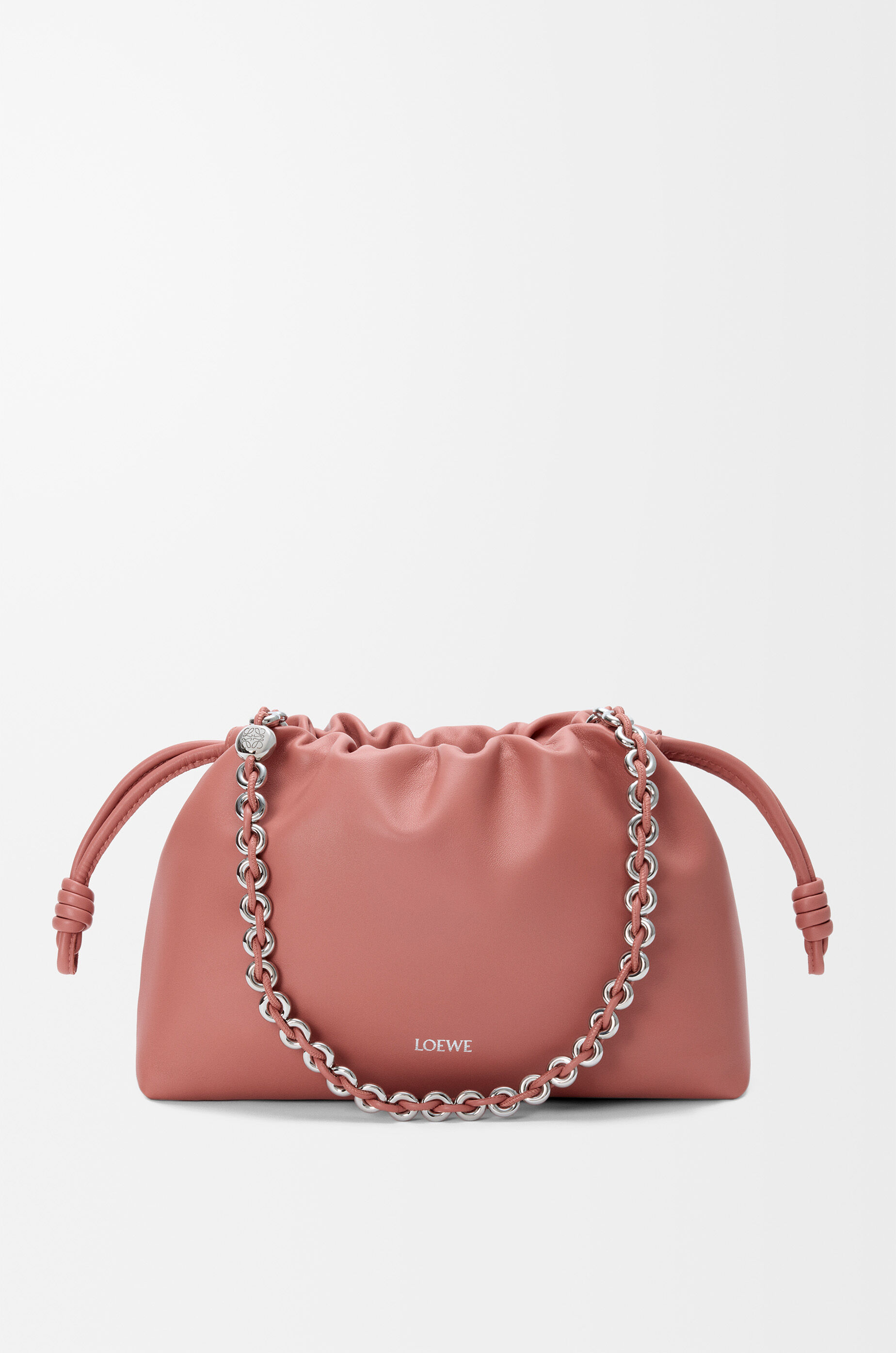 LOEWE Medium Flamenco purse in mellow nappa lambskin Blush