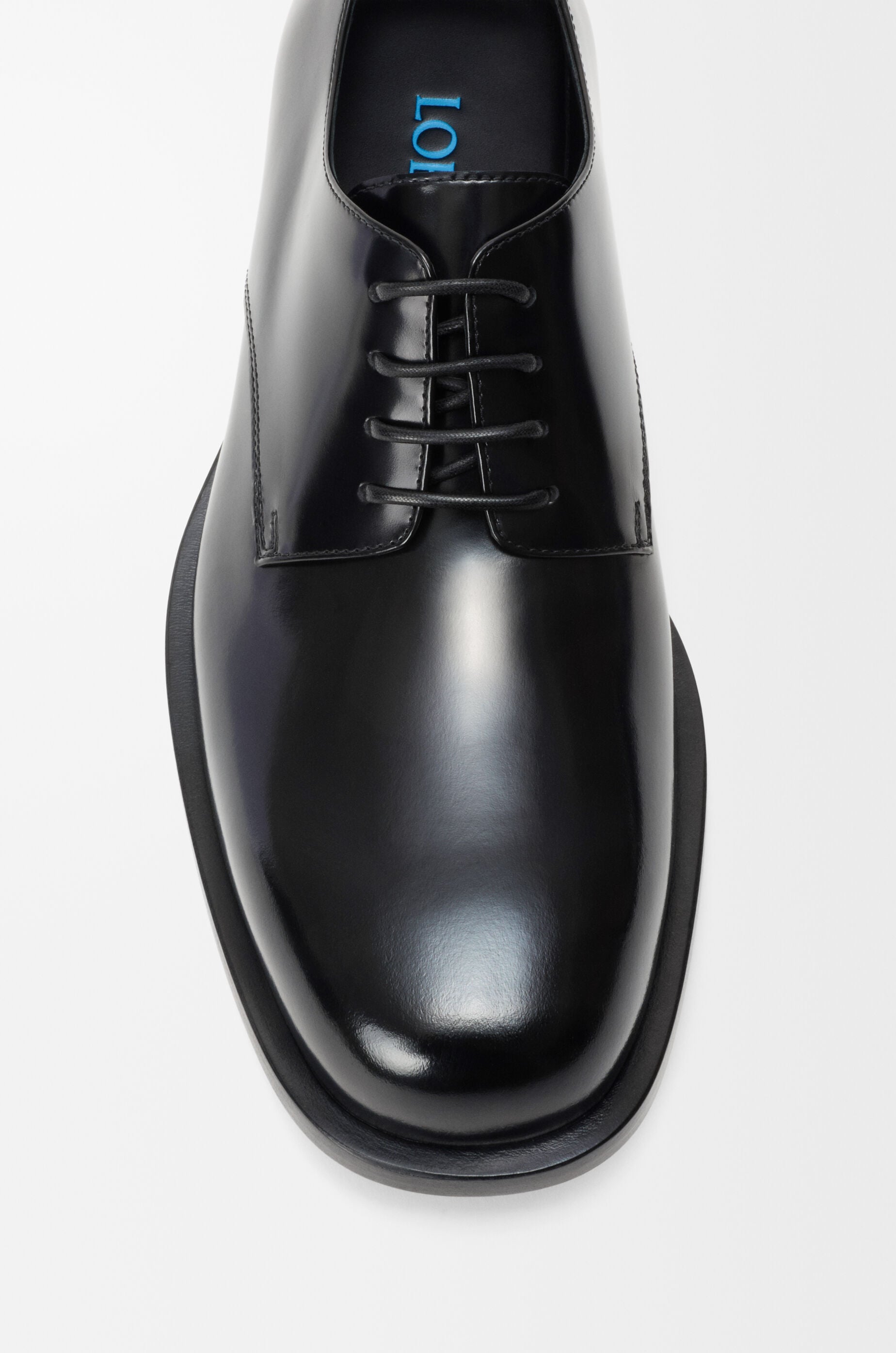 LOEWE Bobine derby in brushed calfskin Black