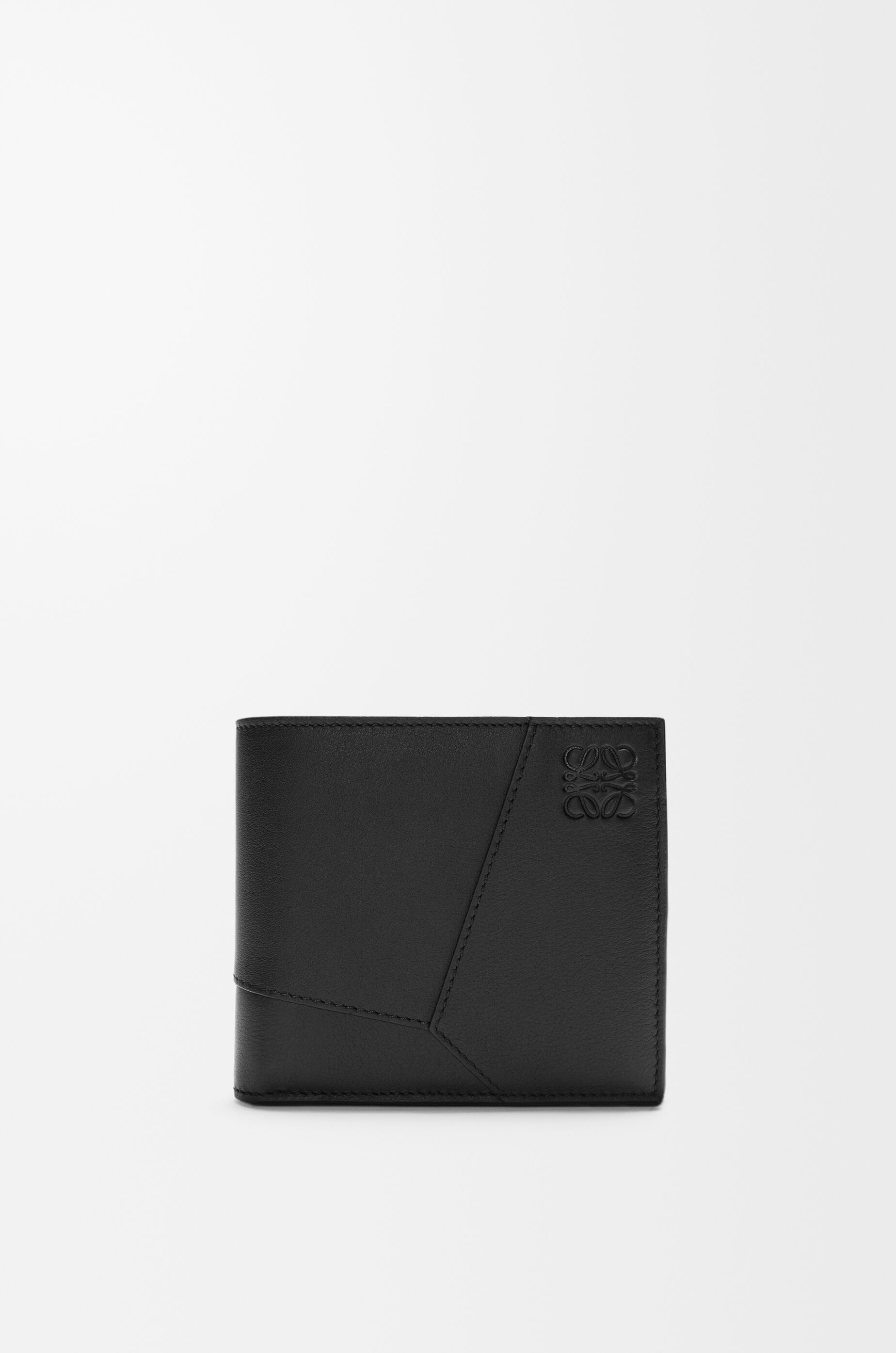 LOEWE Puzzle bifold coin wallet in classic calfskin Black