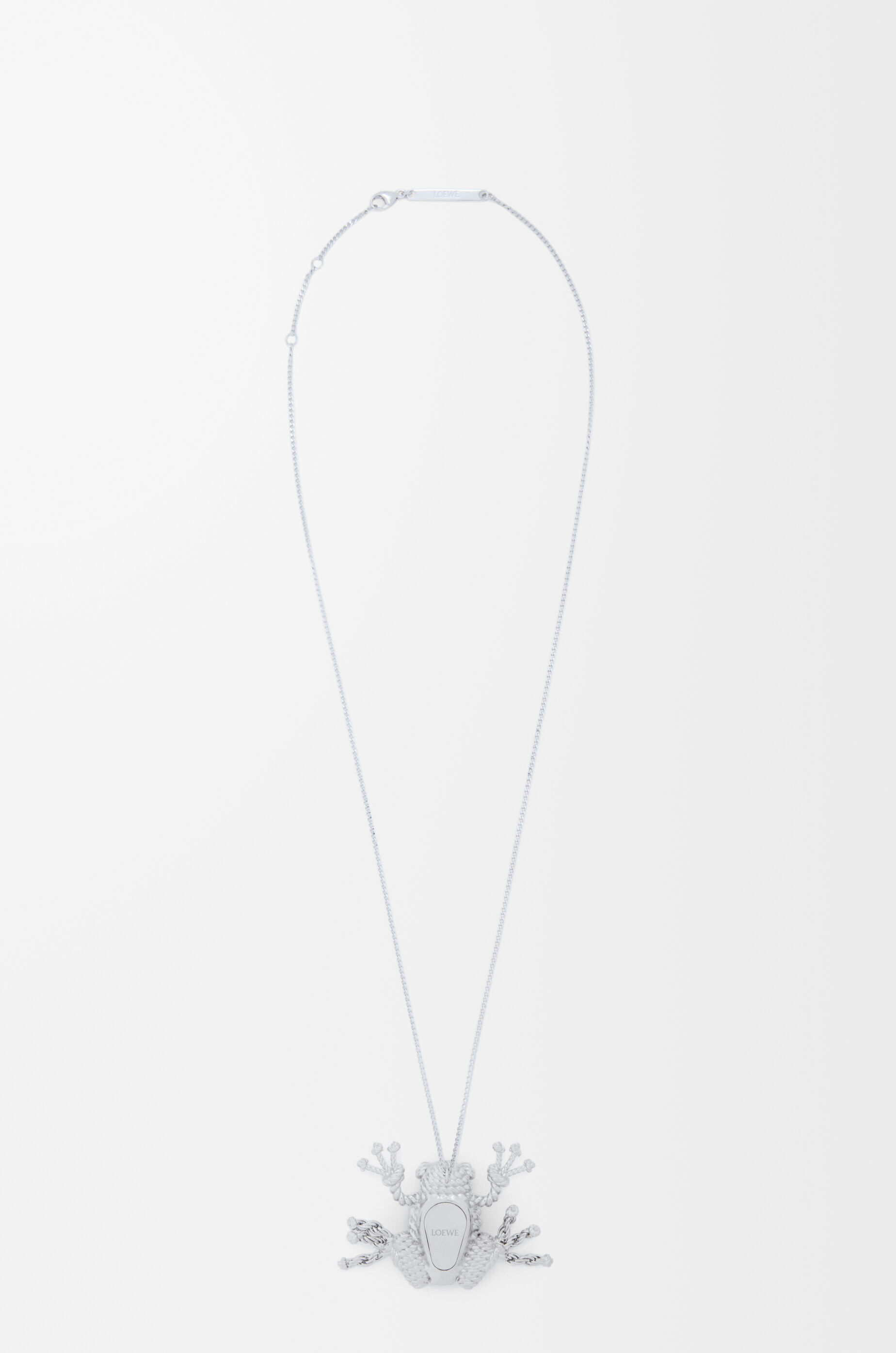 LOEWE Frog necklace Silver