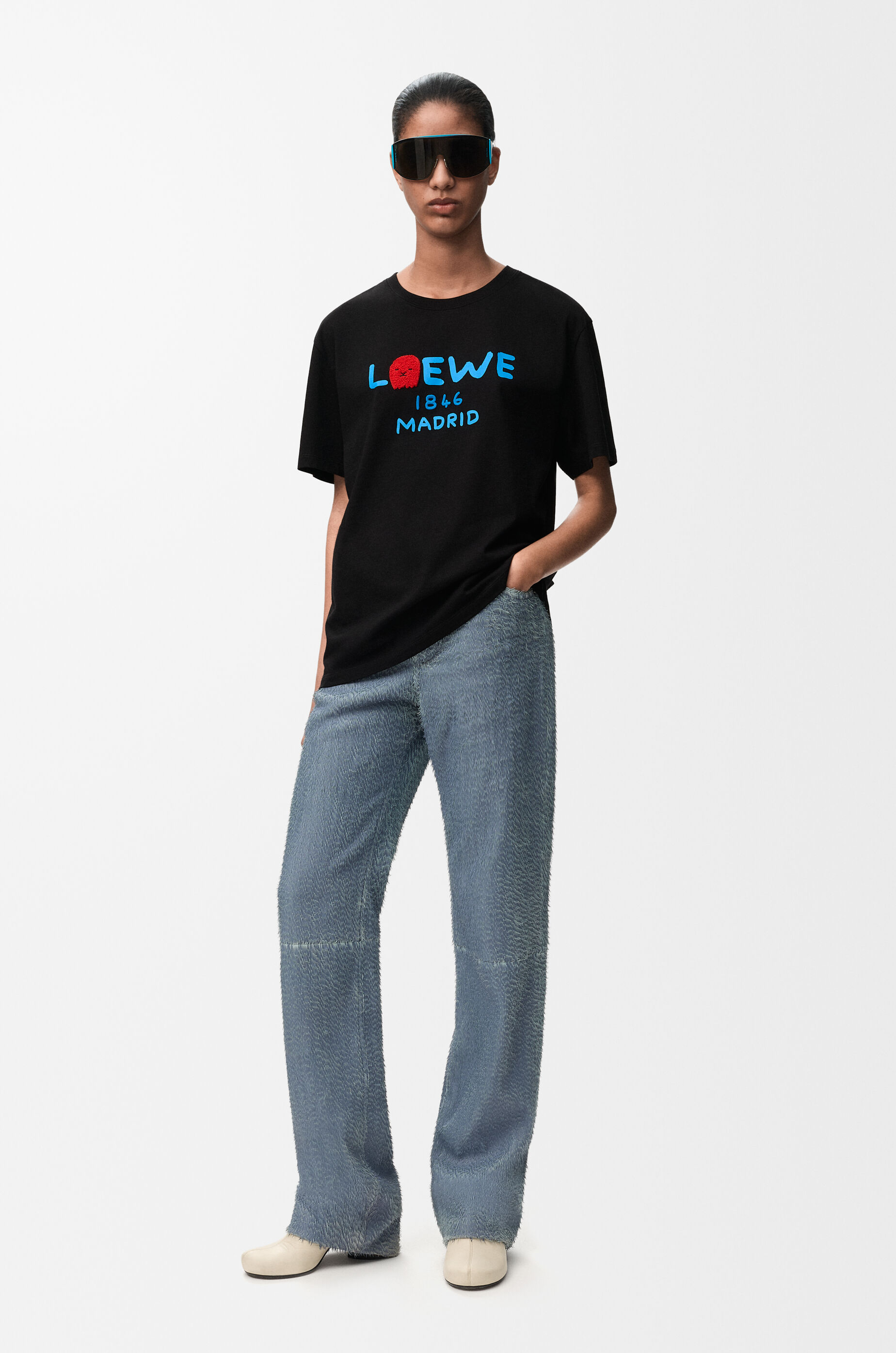 LOEWE Relaxed fit T-shirt in cotton Black