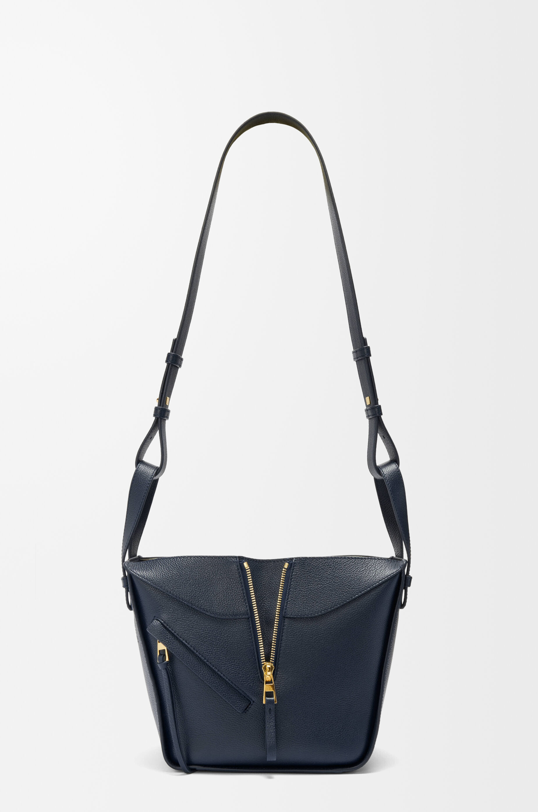 LOEWE Compact Hammock bag in soft grained calfskin Deep Navy