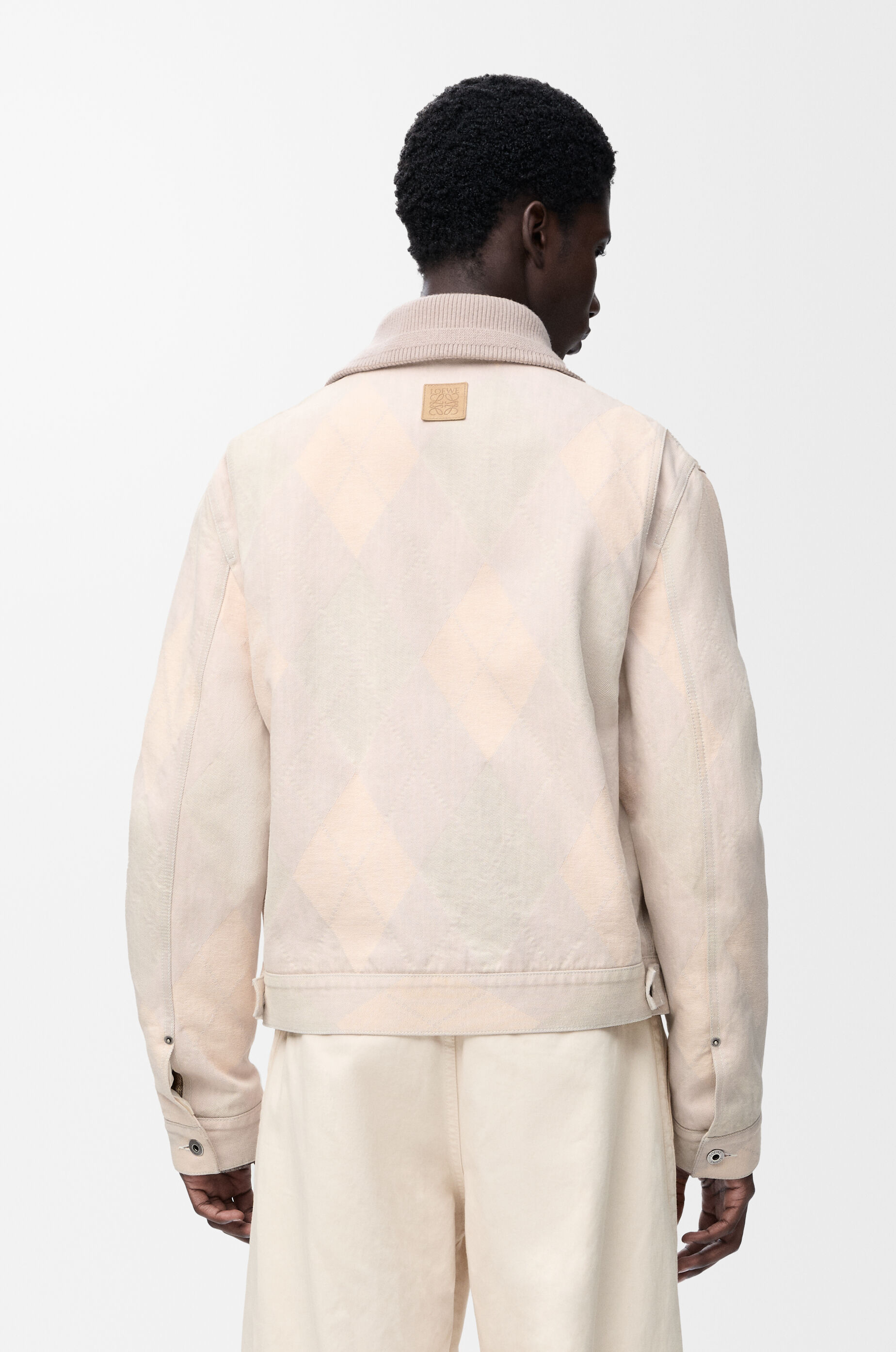 LOEWE Zip-up jacket in denim Beige