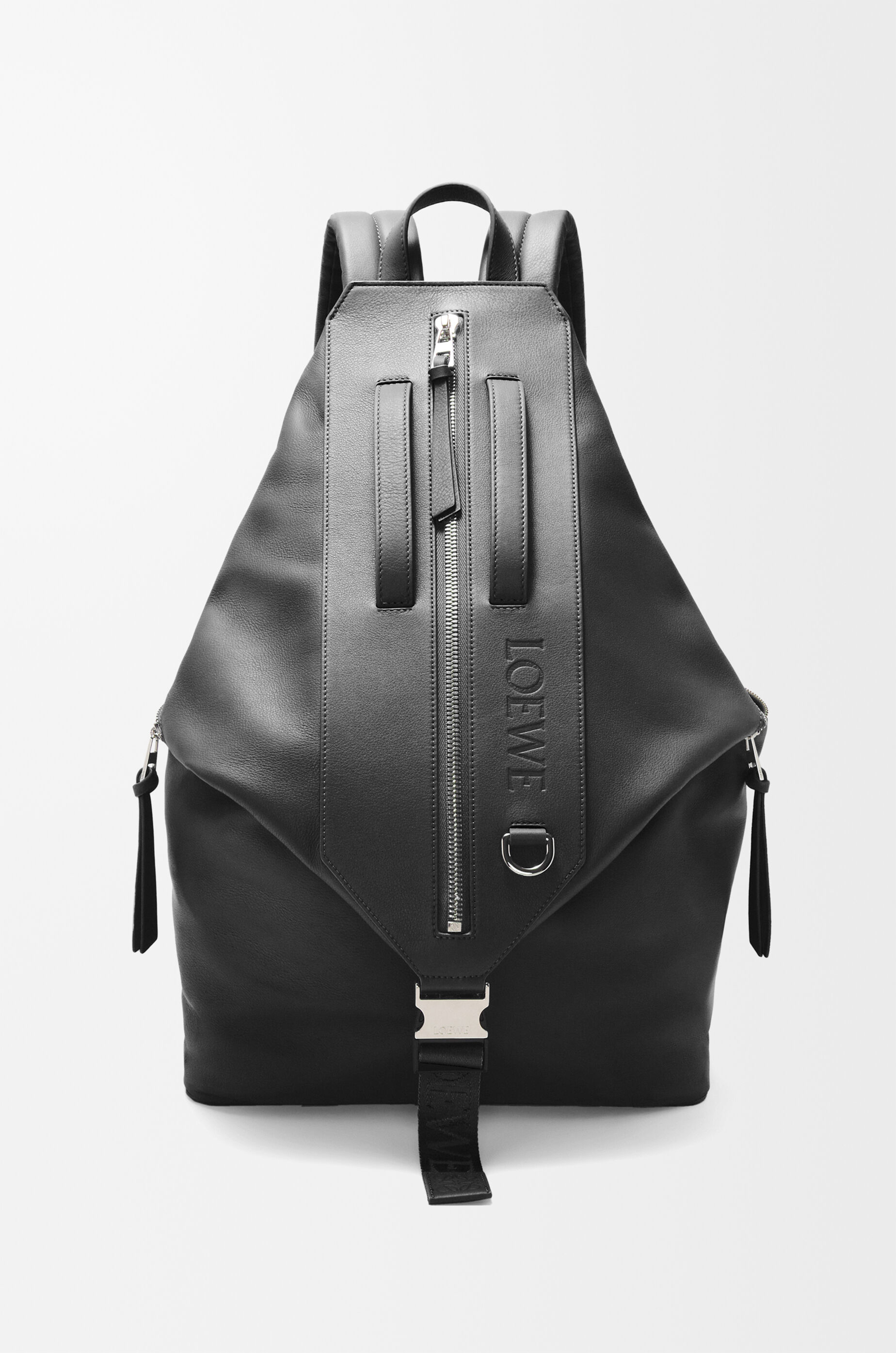 LOEWE Convertible backpack in classic calfskin Black
