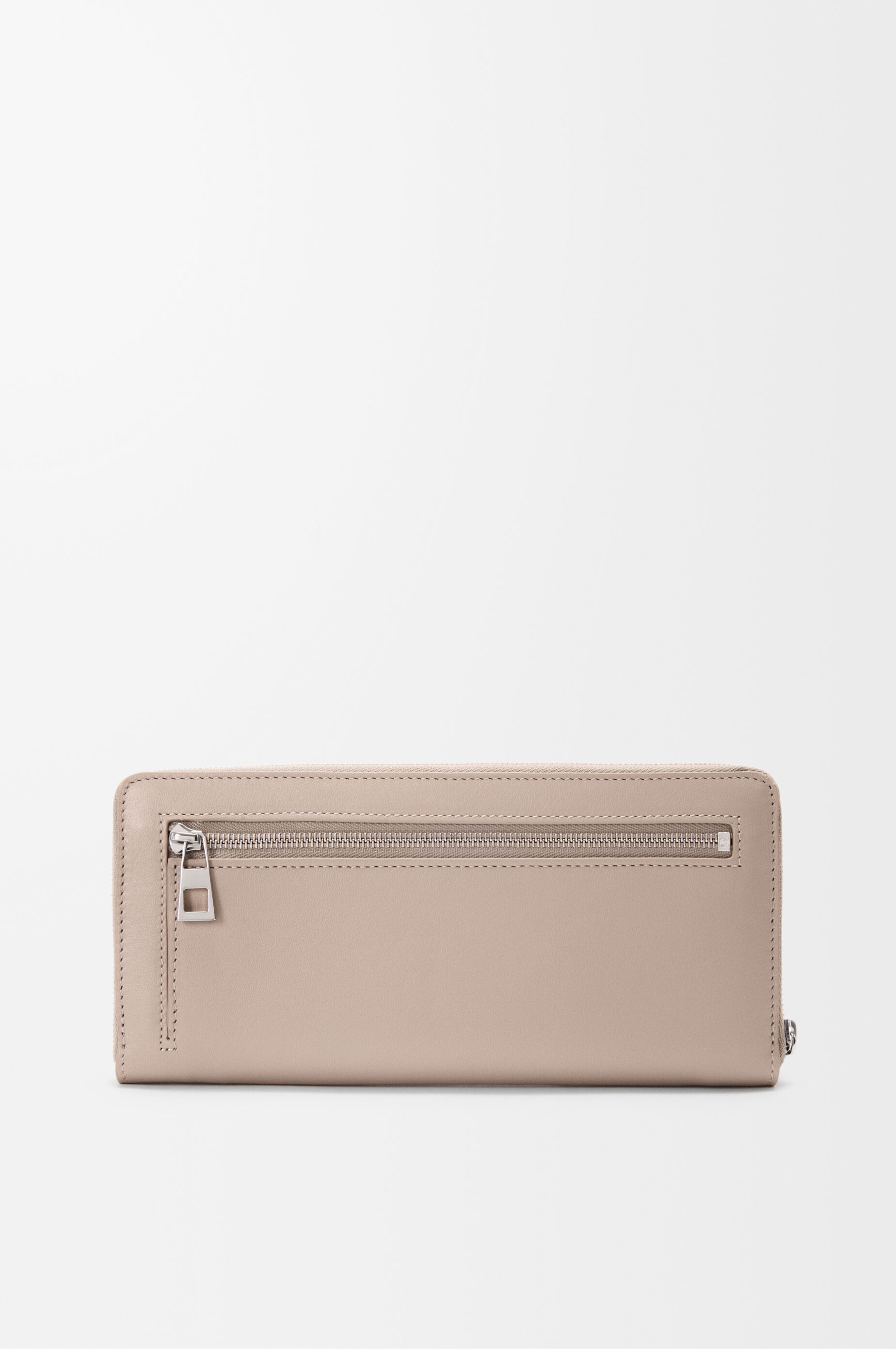 LOEWE Knot zip around wallet in shiny nappa calfskin Clay/Plum